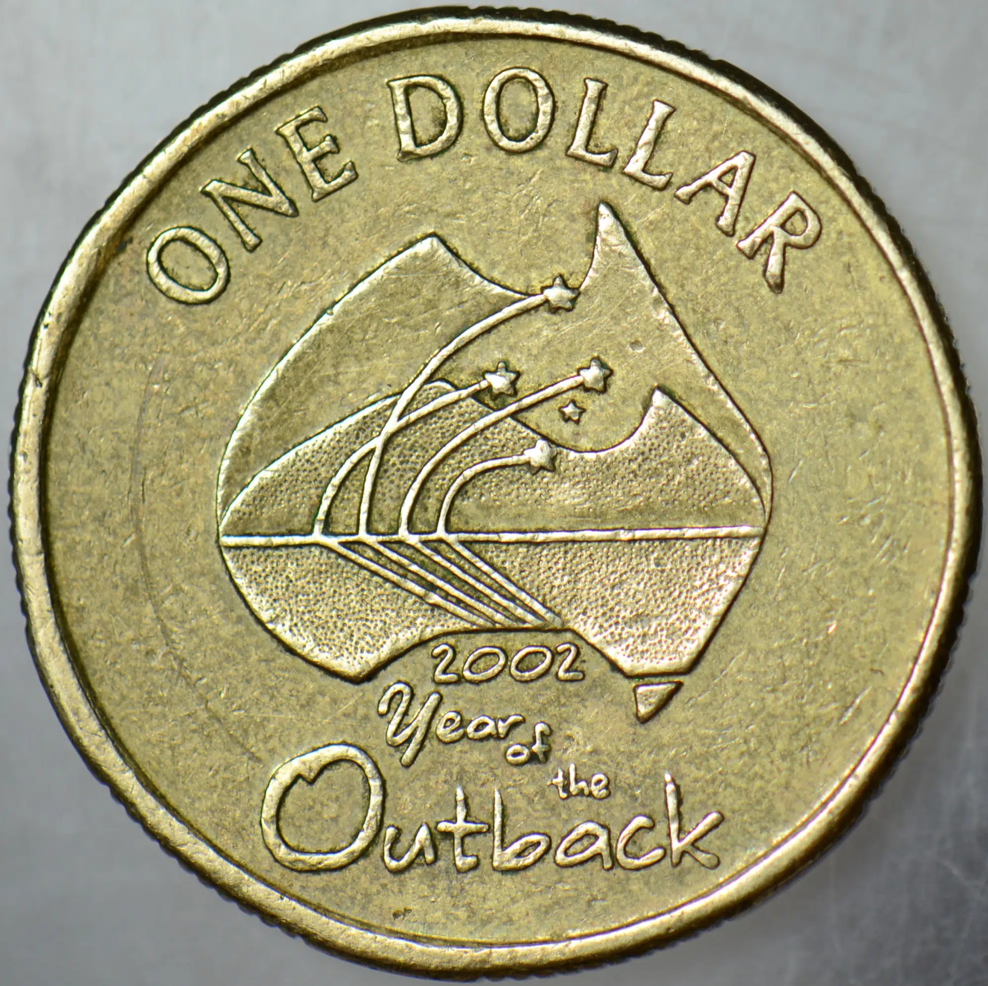 AVUSTRALYA 1 DOLAR 2002 HATIRA-ÇÖL BÖLGESİ YILI. KRALİÇE II. ELİZABETH.