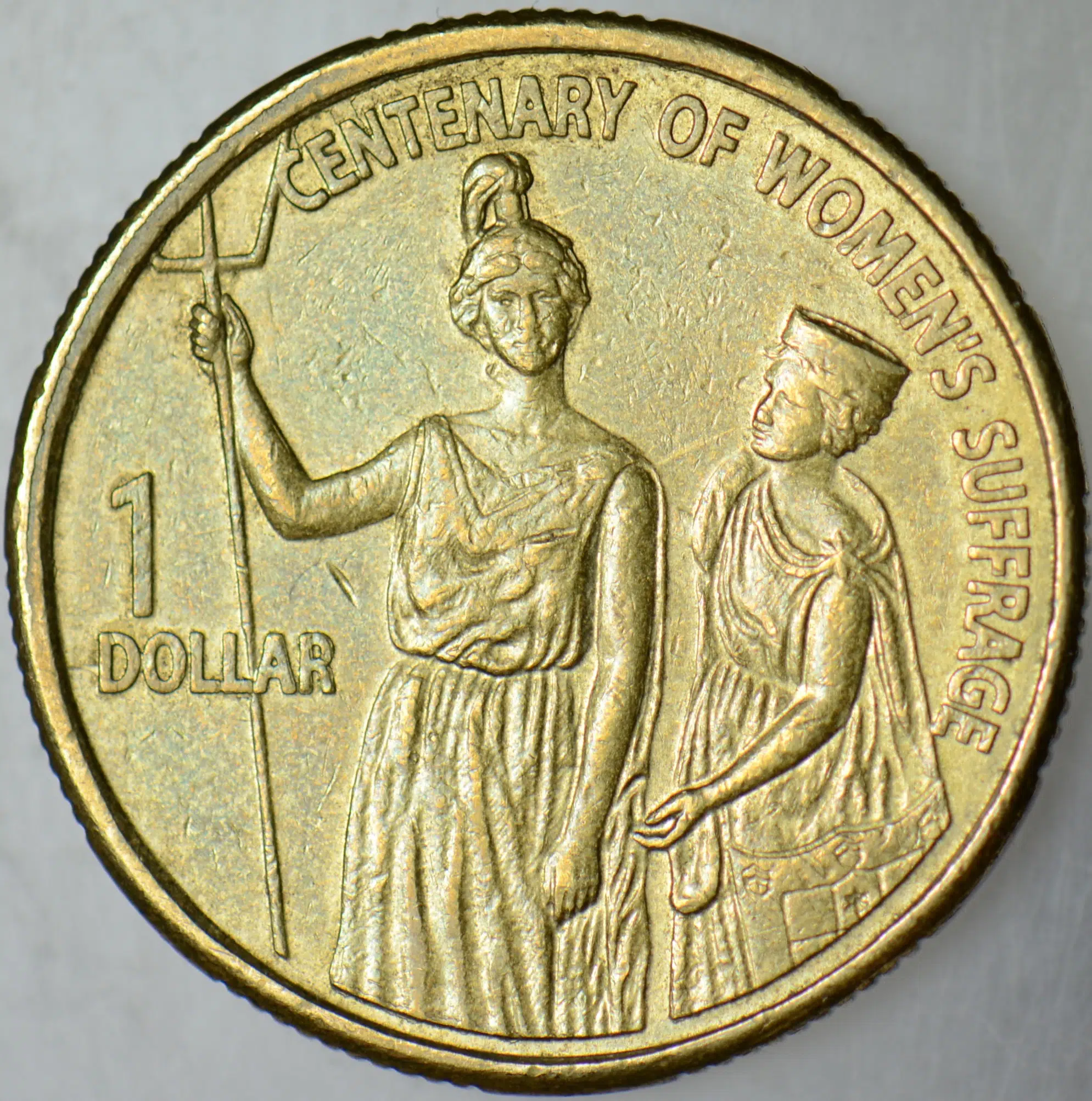 AVUSTRALYA 1 DOLAR 2003 HATIRA-KADINLARIN OY HAKKI 100. YIL.