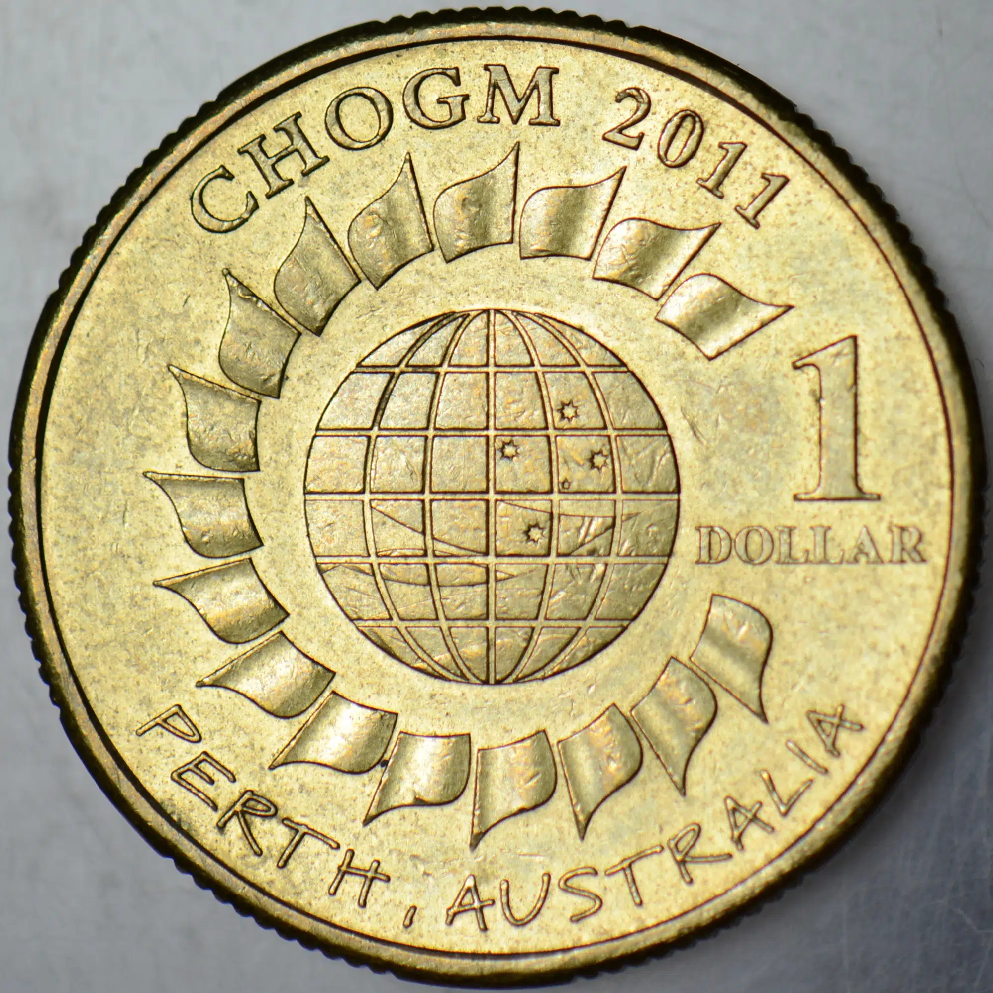 AVUSTRALYA 1 DOLAR 2011 HATIRA-COMMONWEALTH TOPLANTISI. ÇİLALTI.
