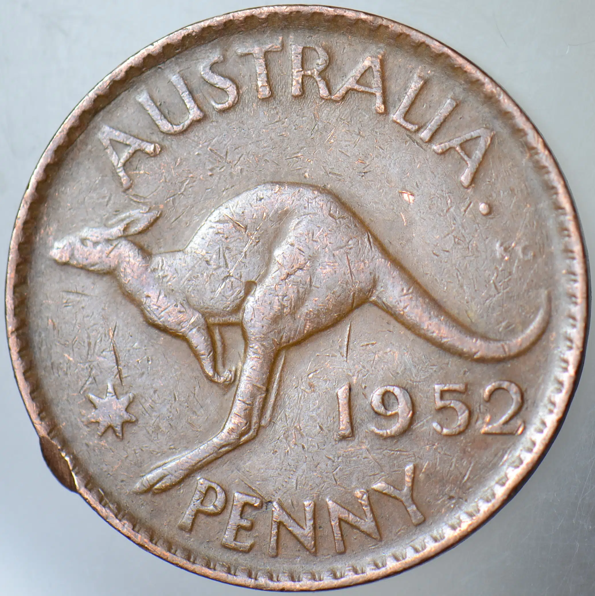 AVUSTRALYA 1 PENNY 1952 KRAL 6. GEORGE 31 mm.