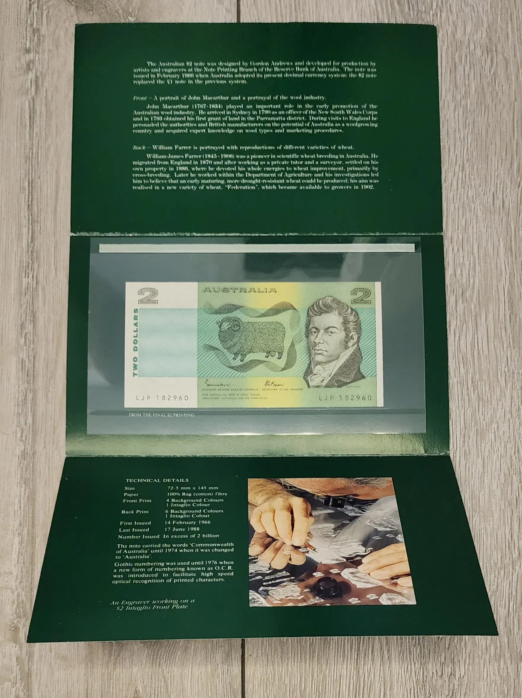 AVUSTRALYA 2 DOLAR 1985 NÜMİSMATİK FUARI 1993 FOLDERI İÇİNDE ÇİLALTI+