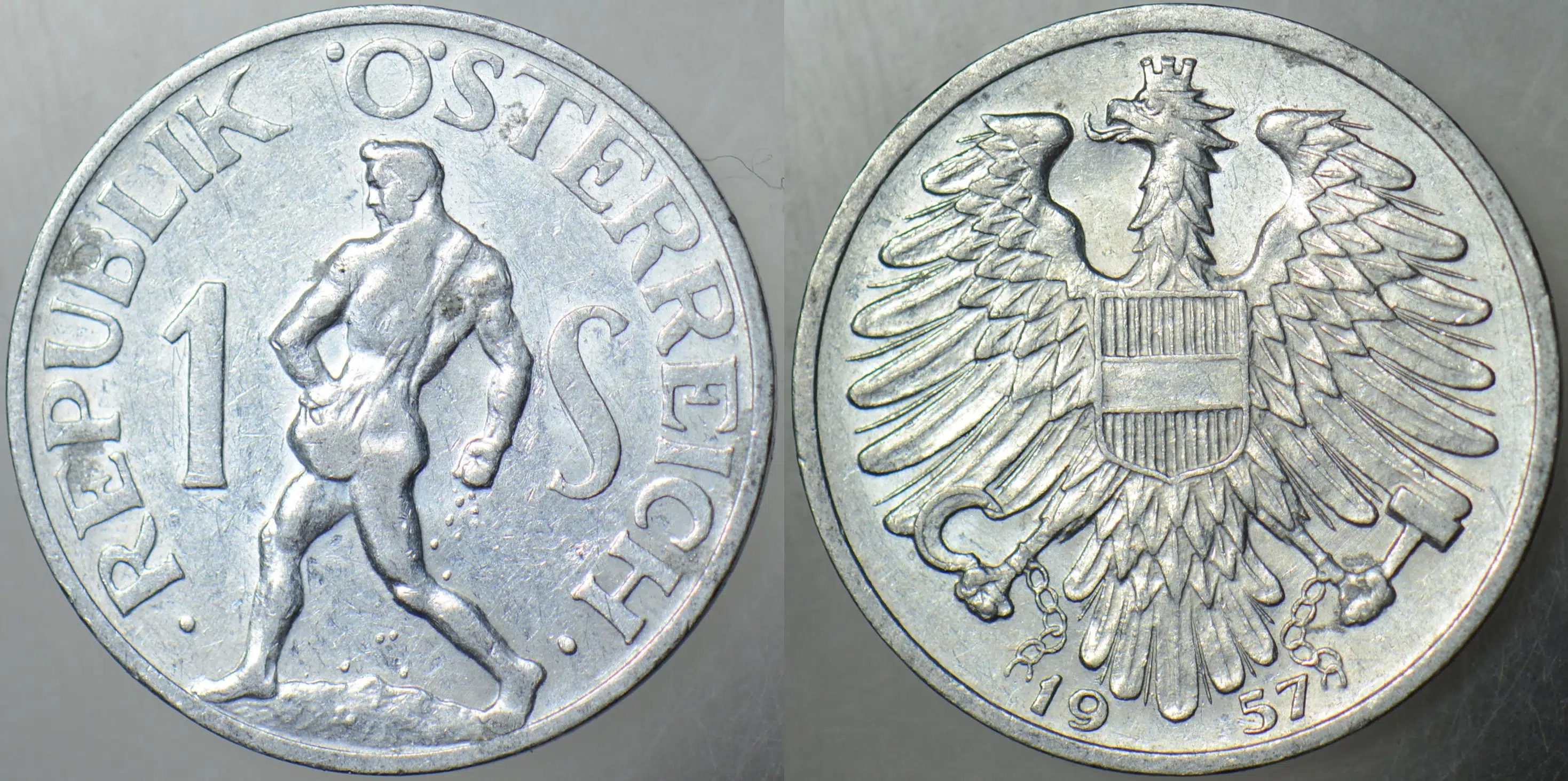 AVUSTURYA 1 ŞİLİN 1957.