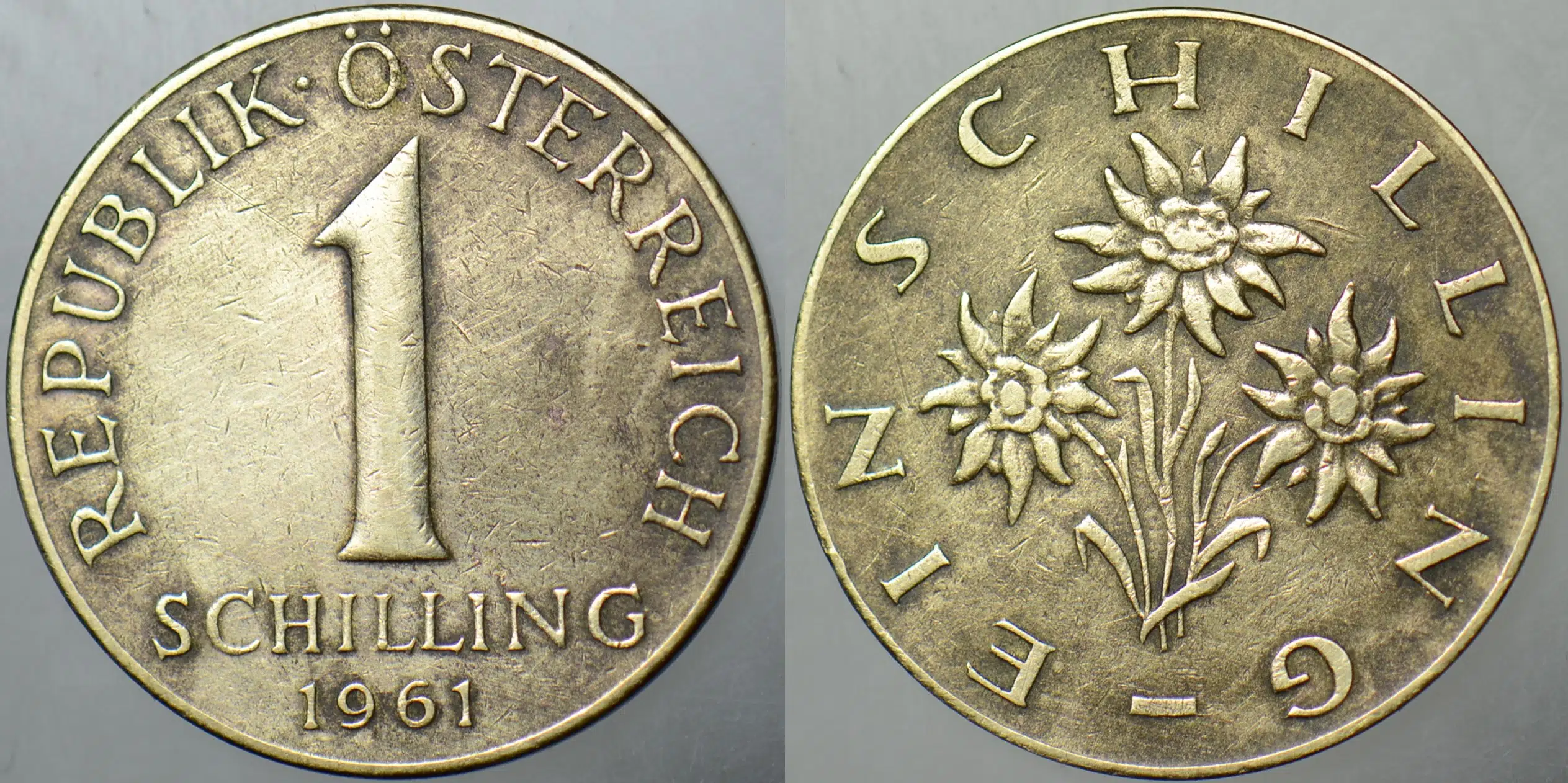 AVUSTURYA 1 ŞİLİN 1961.