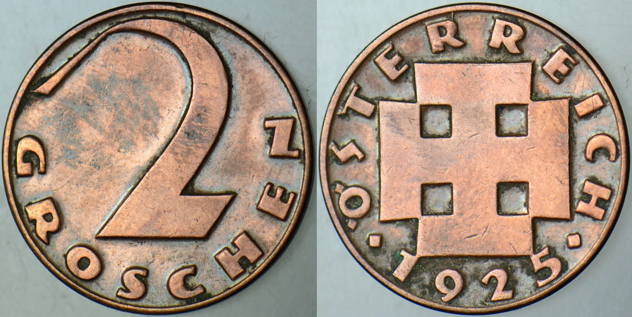 AVUSTURYA 2 GROSCHEN 1925.