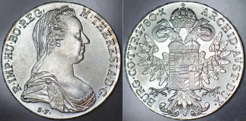 AVUSTURYA MARİA THERESA GÜMÜŞ 1 THALER 1780 RESTRIKE. MODERN BASIM 1900 LER İLK YARISI. 28 gr 41 mm ÇİL
