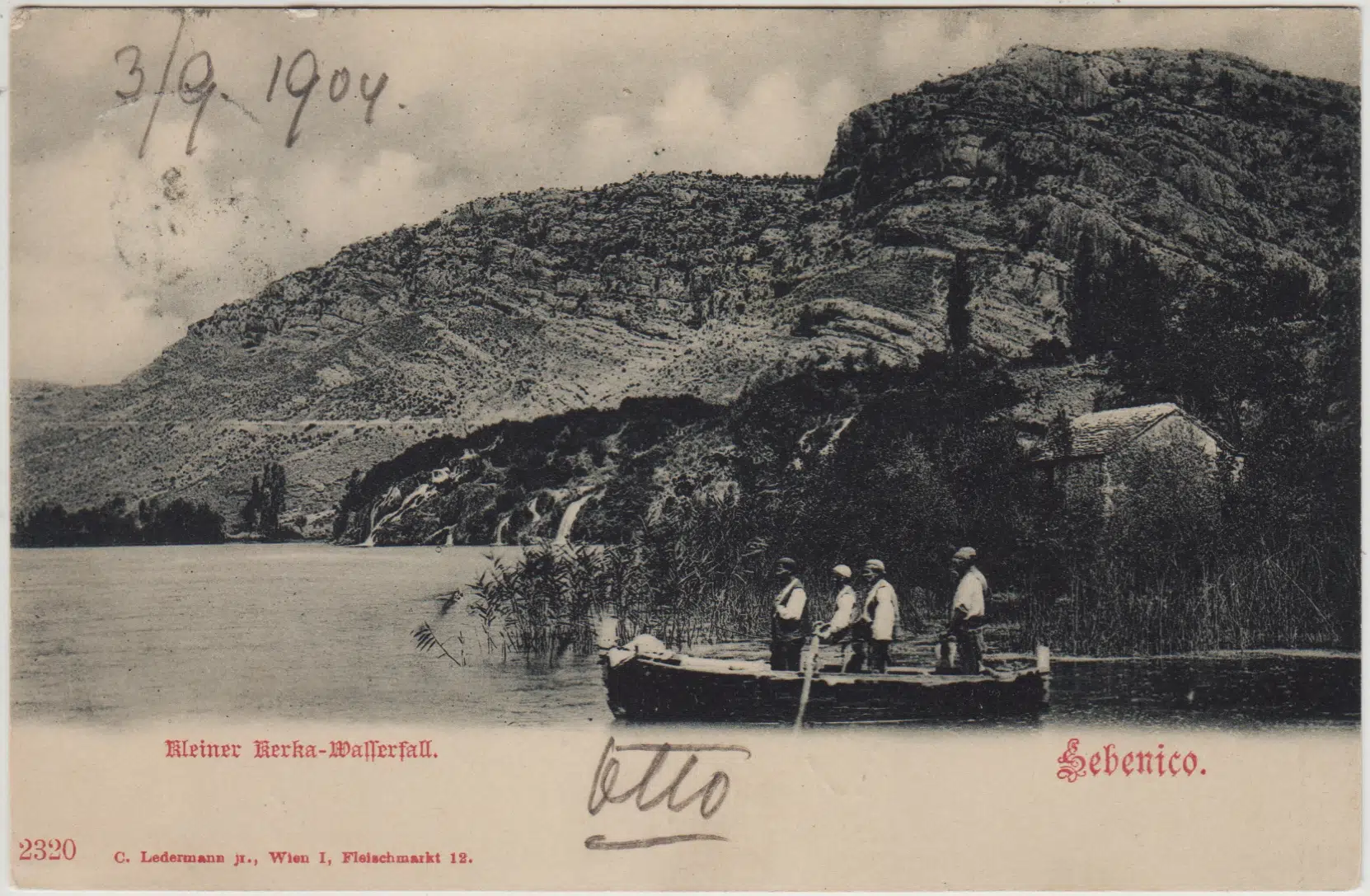 AVUSTURYA LİENZ - SİBENİK POSTADAN GEÇMİŞ KARTPOSTAL 1904.