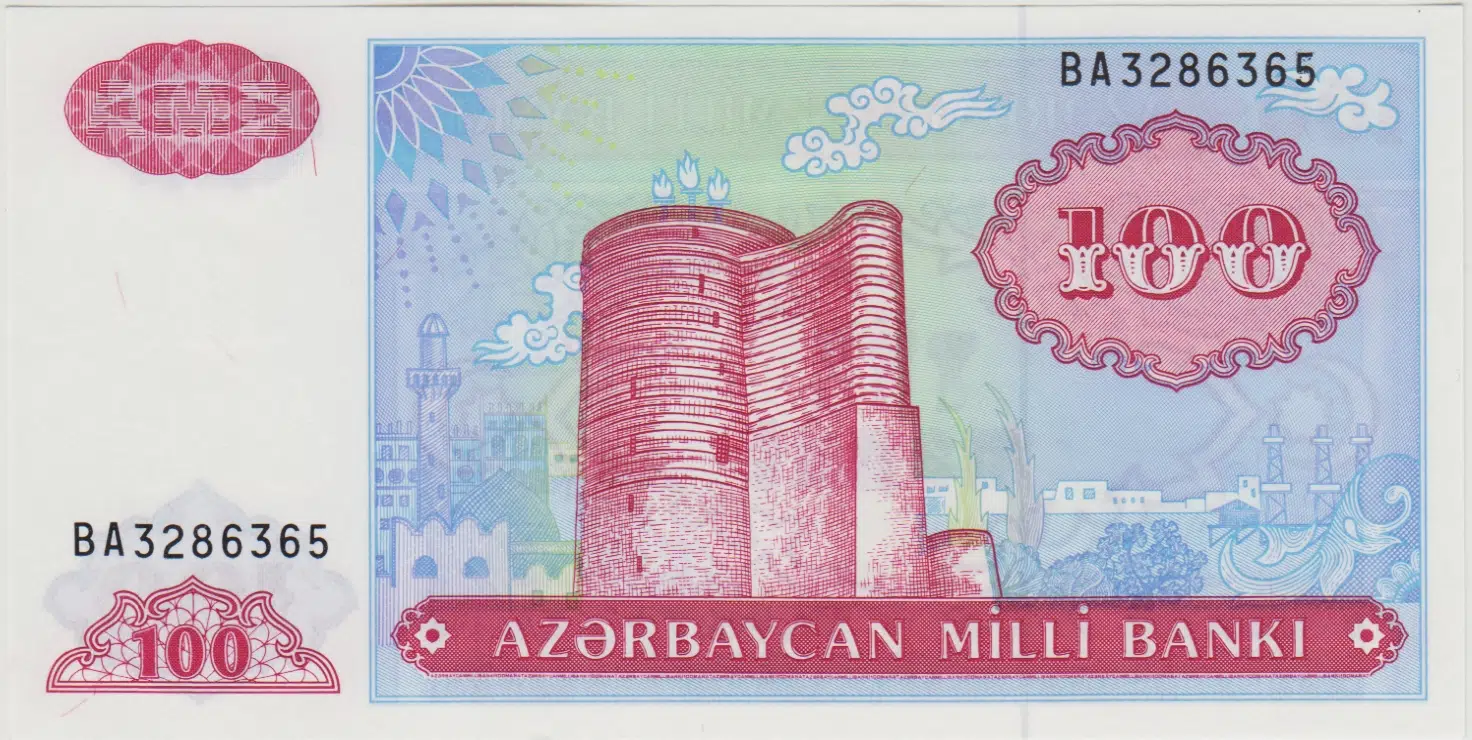 AZERBAYCAN 100 MANAT 1993 ÇİL.