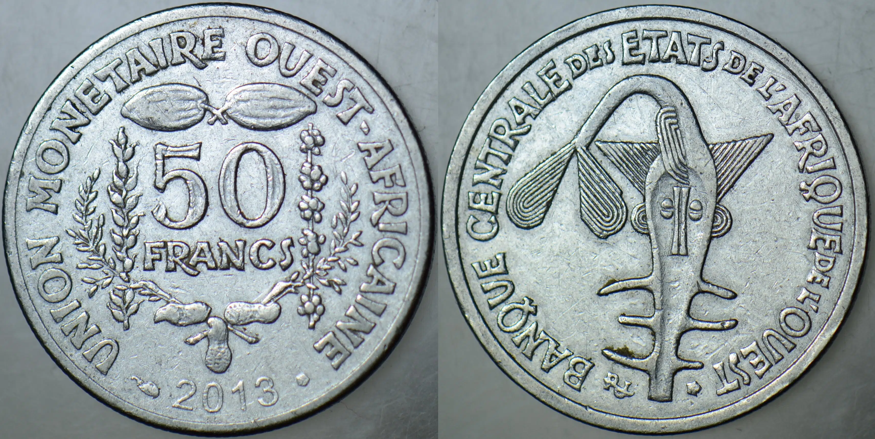 BATI AFRİKA DEVLETLERİ BİRLİĞİ 50 FRANK 2013.