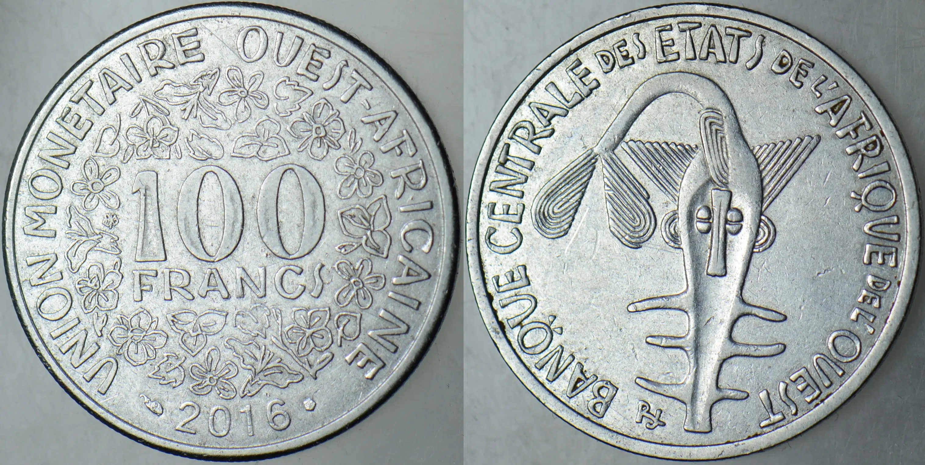 BATI AFRİKA PARA BİRLİĞİ 100 FRANK 2016. 100 CFA FRANK.