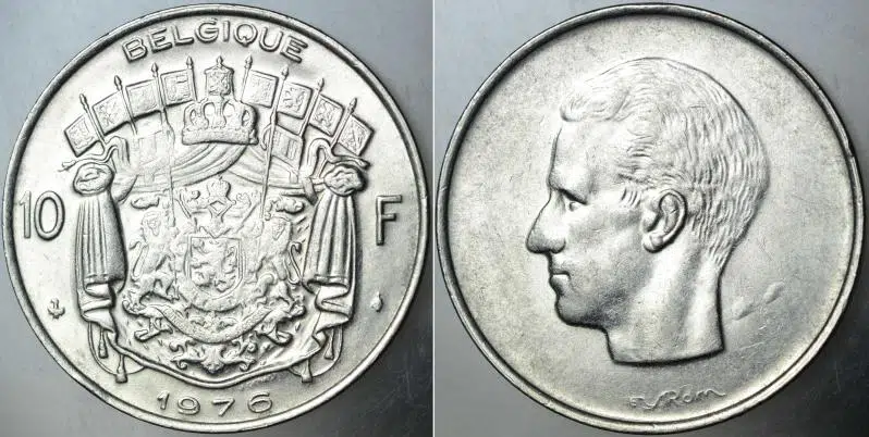 BELÇİKA 10 FRANK 1976.