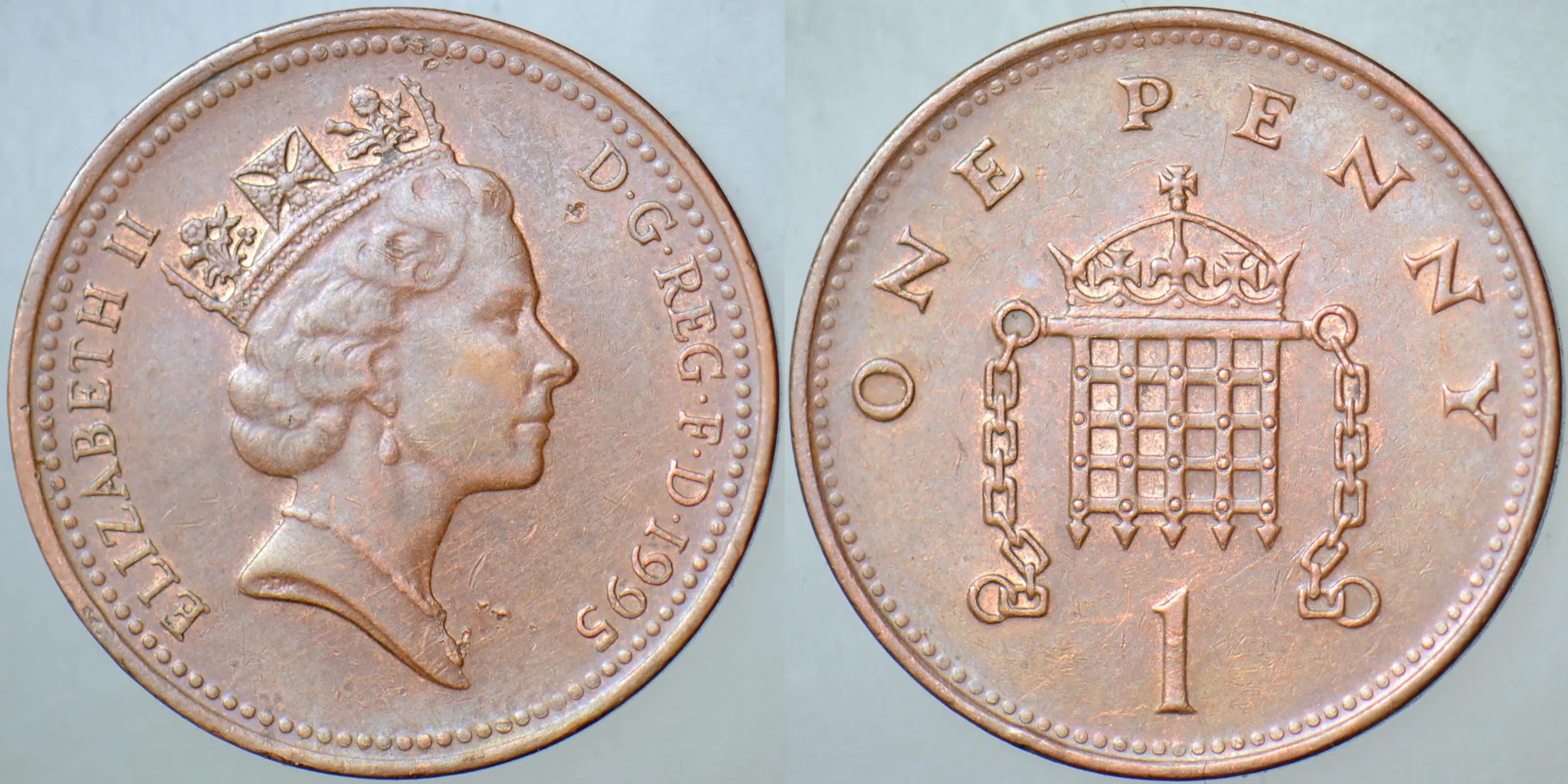 BİRLEŞİK KRALLIK 1 PENNY 1995 KRALİÇE II. ELİZABETH. İNGİLTERE.