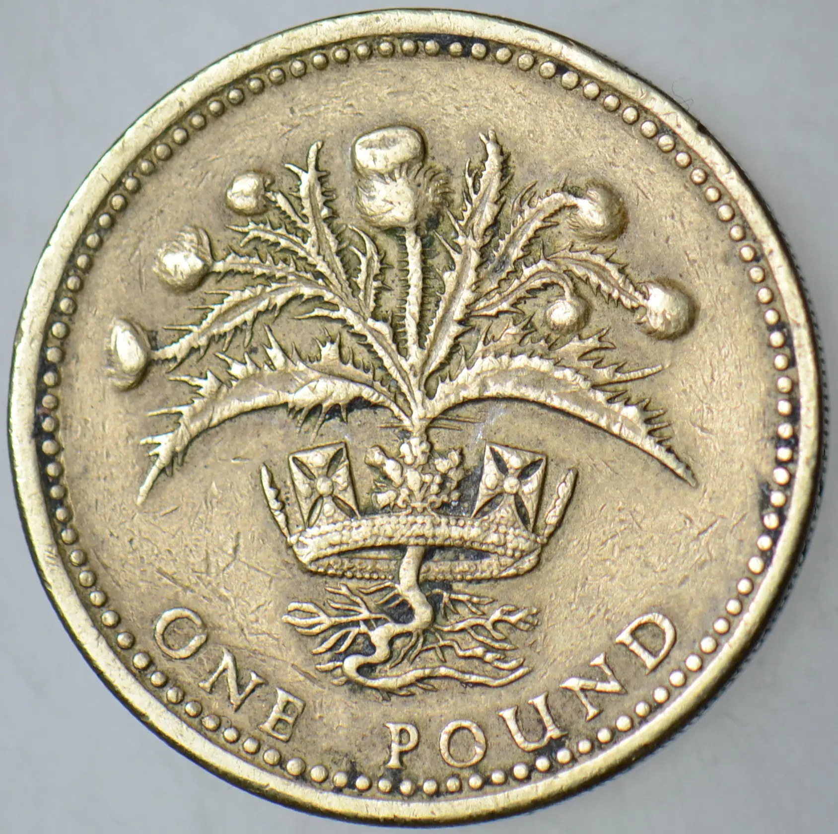 BİRLEŞİK KRALLIK 1 POUND 1984 İSKOÇYA TEMALI. İNGİLTERE - KRALİÇE II. ELİZABETH.