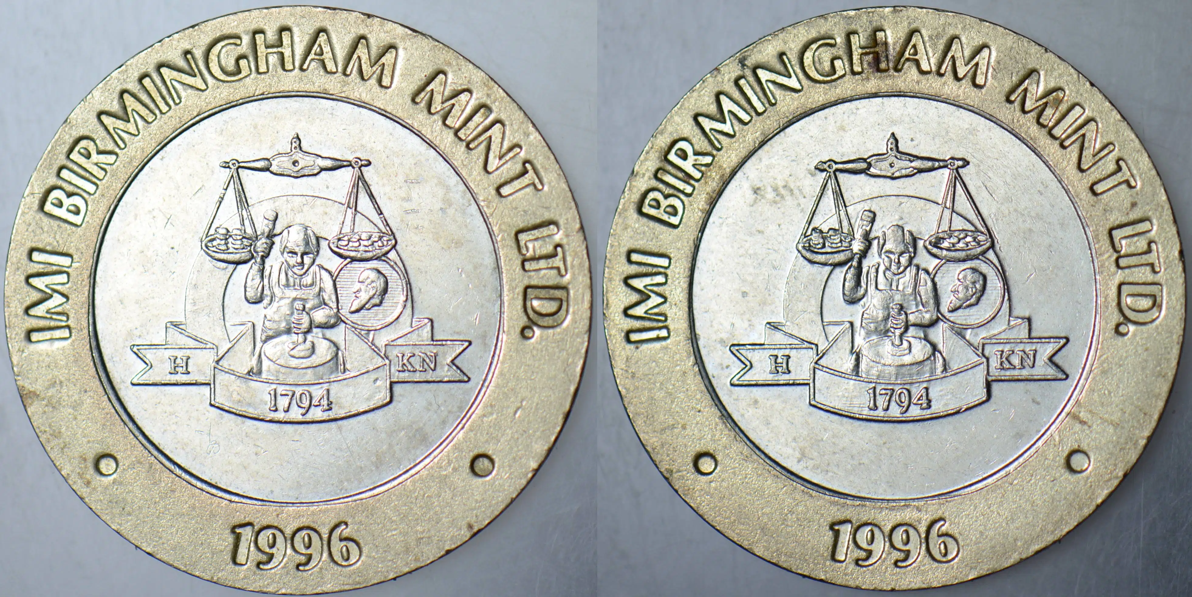 BİRLEŞİK KRALLIK IMI BİRMİNGHAM DARPHANESİ 1996 MADALYON. 25 mm NADİR.