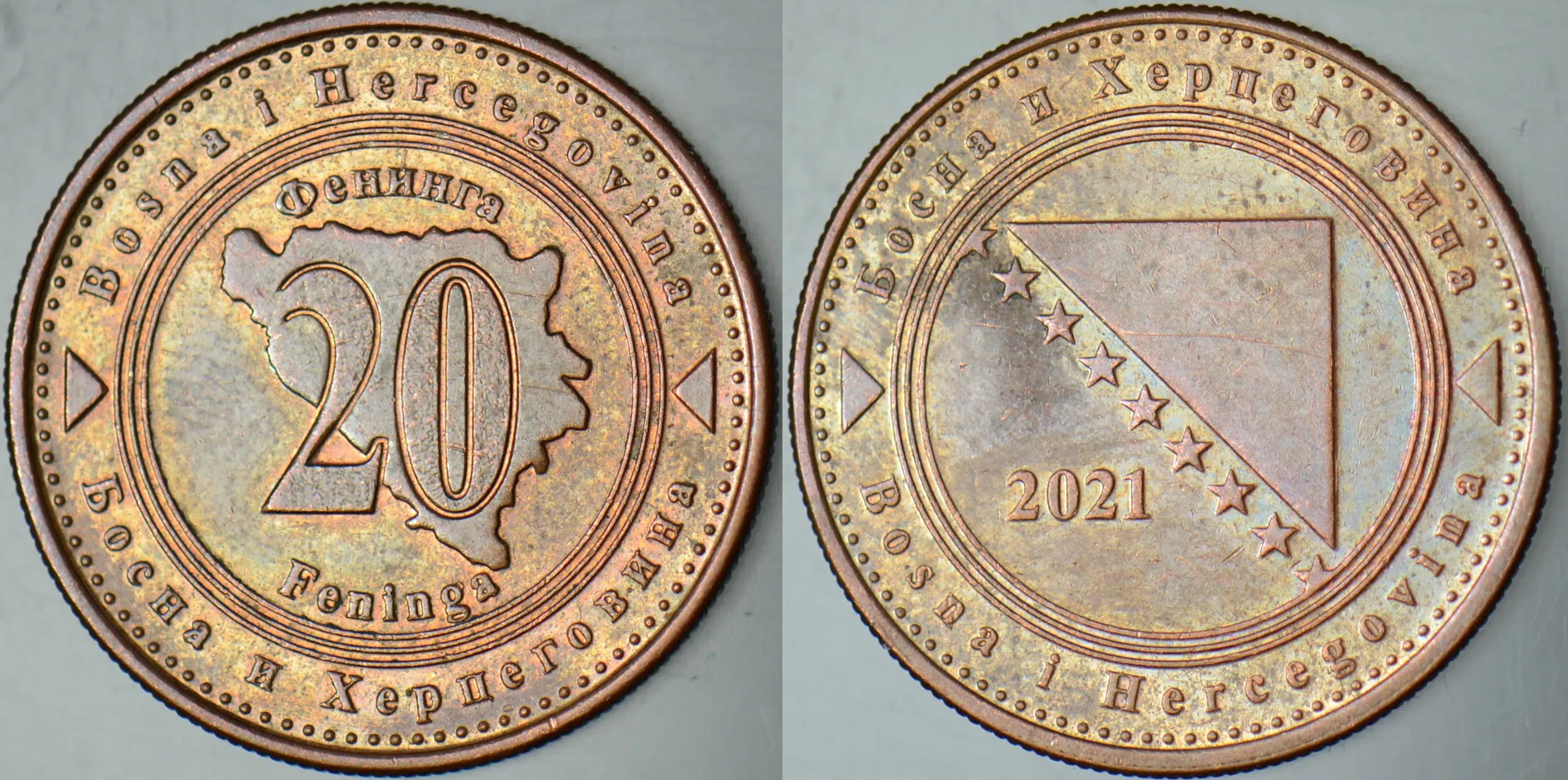 BOSNA HERSEK 20 FENINGA 2021.