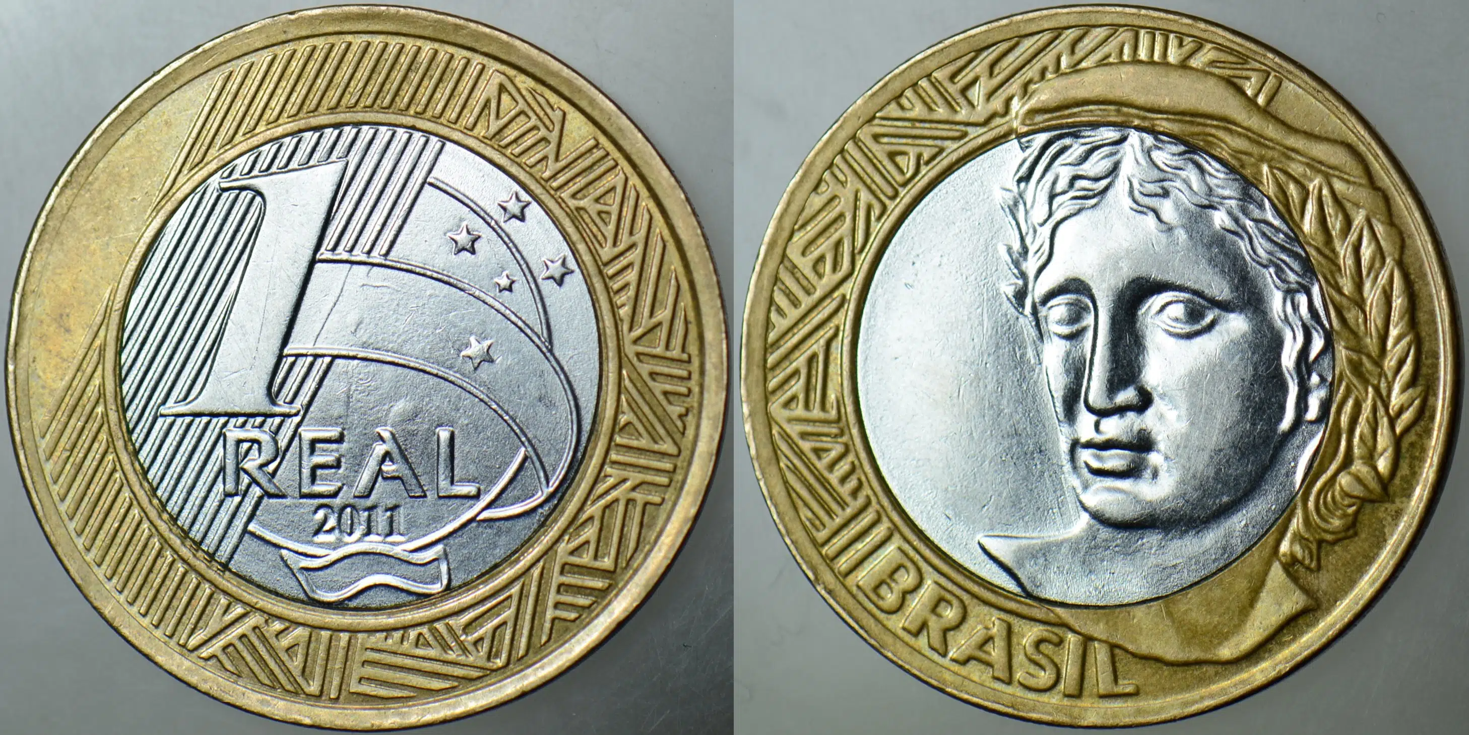 BREZİLYA 1 REAL 2011 BİMETAL.