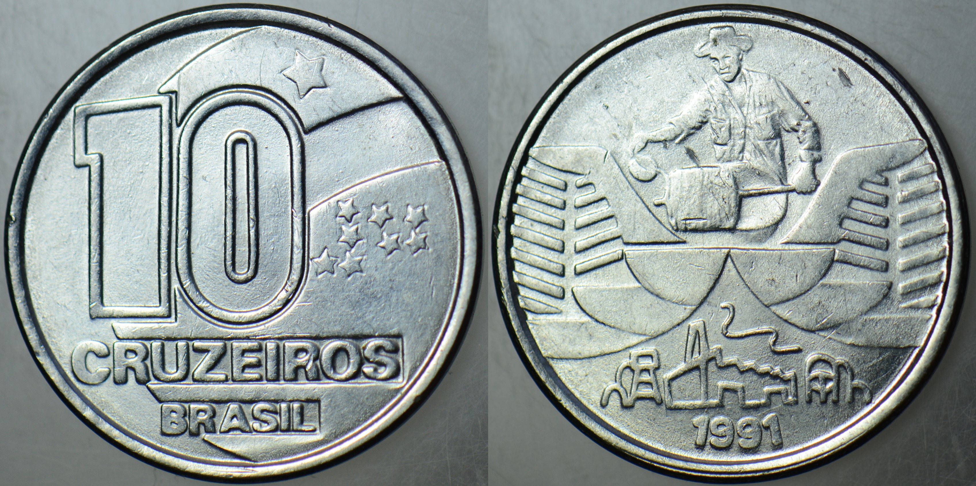 BREZİLYA 10 CENTAVOS 1991 ÇİLALTI