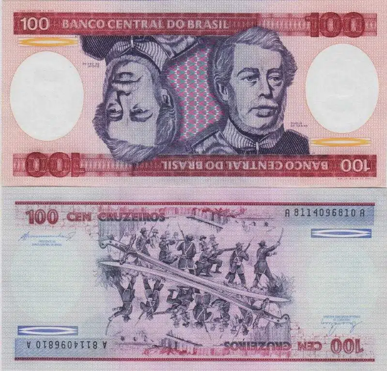 BREZİLYA 100 CRUZEIROS 1984. ÇİL KONDİSYON.