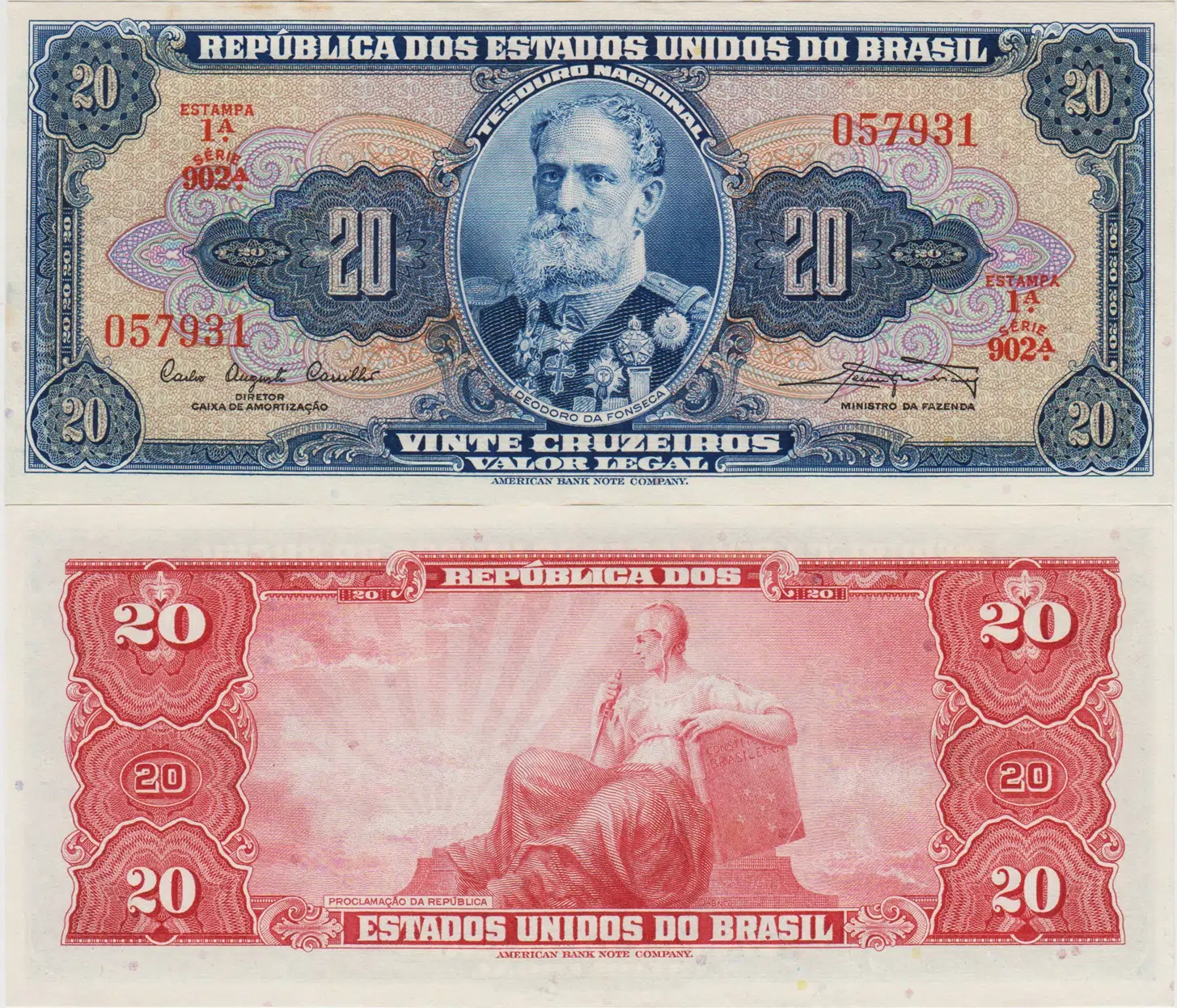 BREZİLYA 20 CRUZEİROS 1961 ÇİL(-)