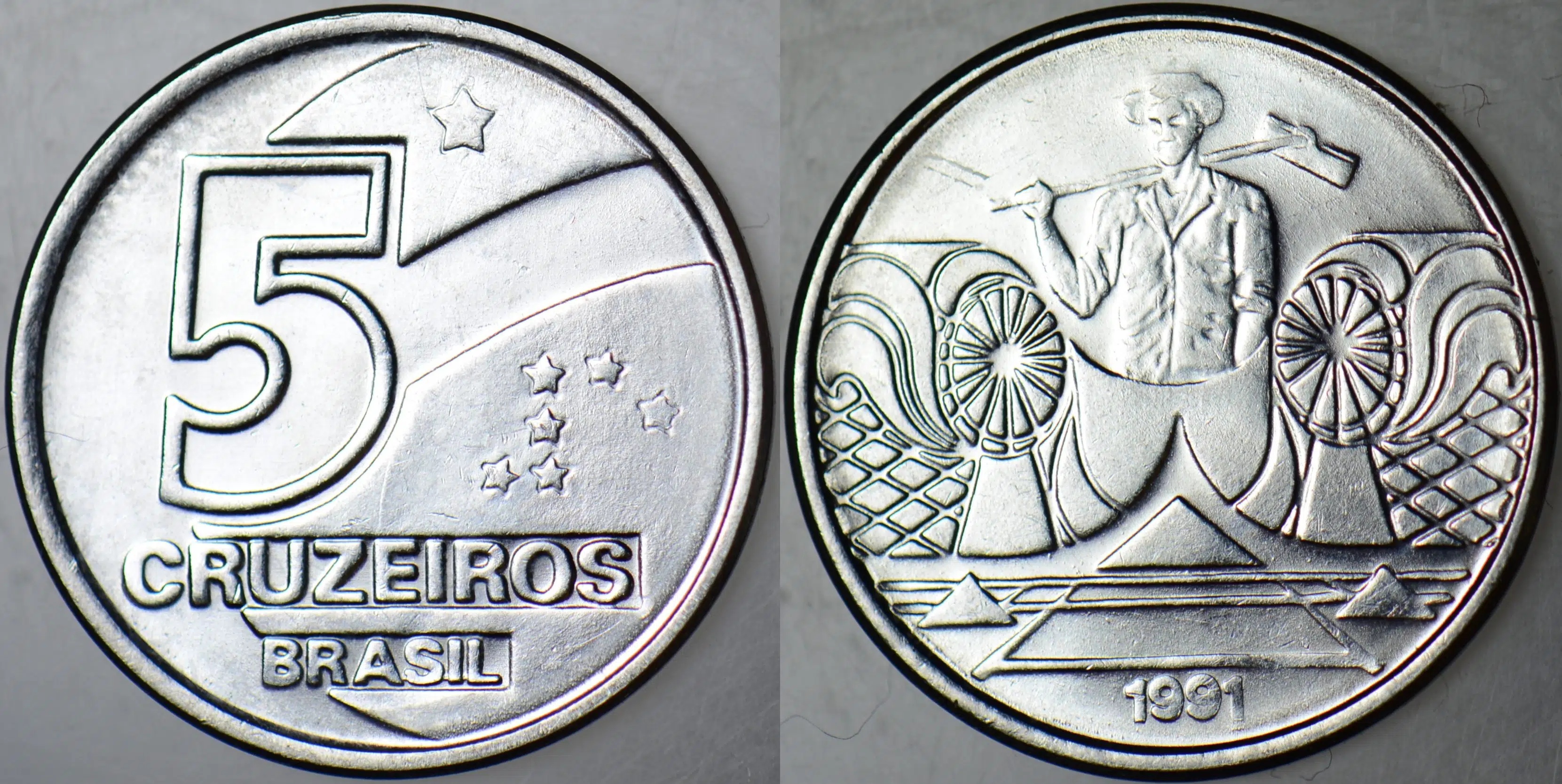 BREZİLYA 5 CENTAVOS 1991 ÇİL.