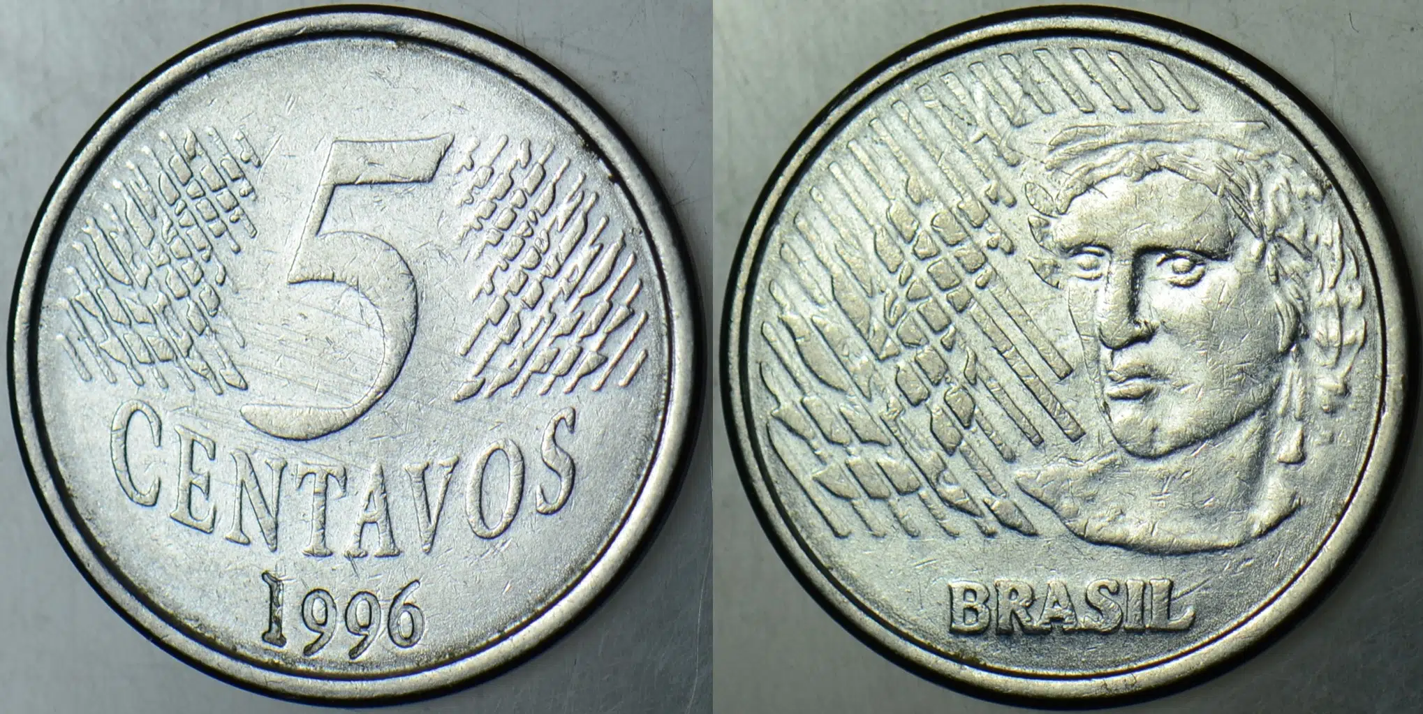 BREZİLYA 5 CENTAVOS 1996.