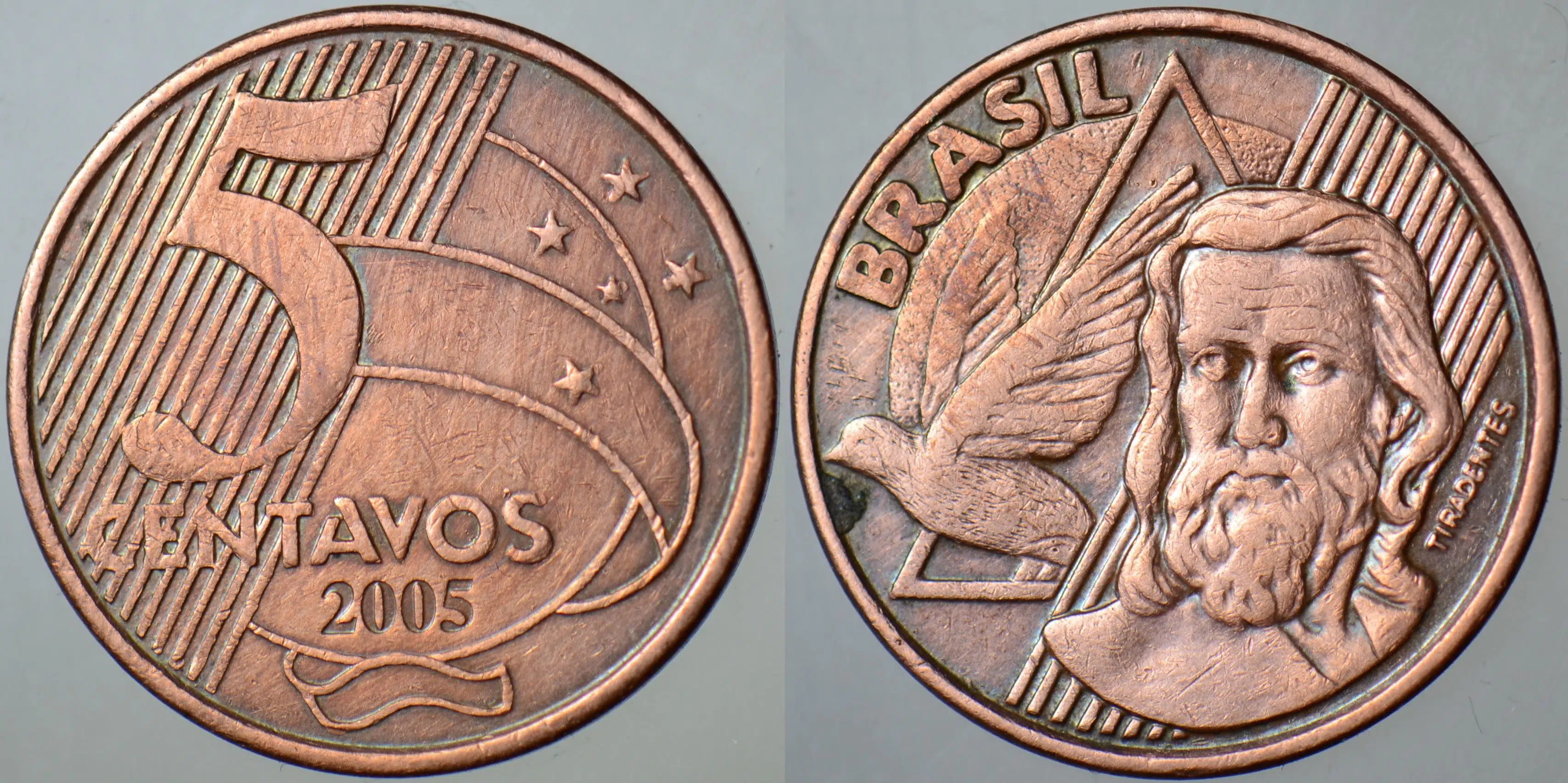 BREZİLYA 5 CENTAVOS 2005.