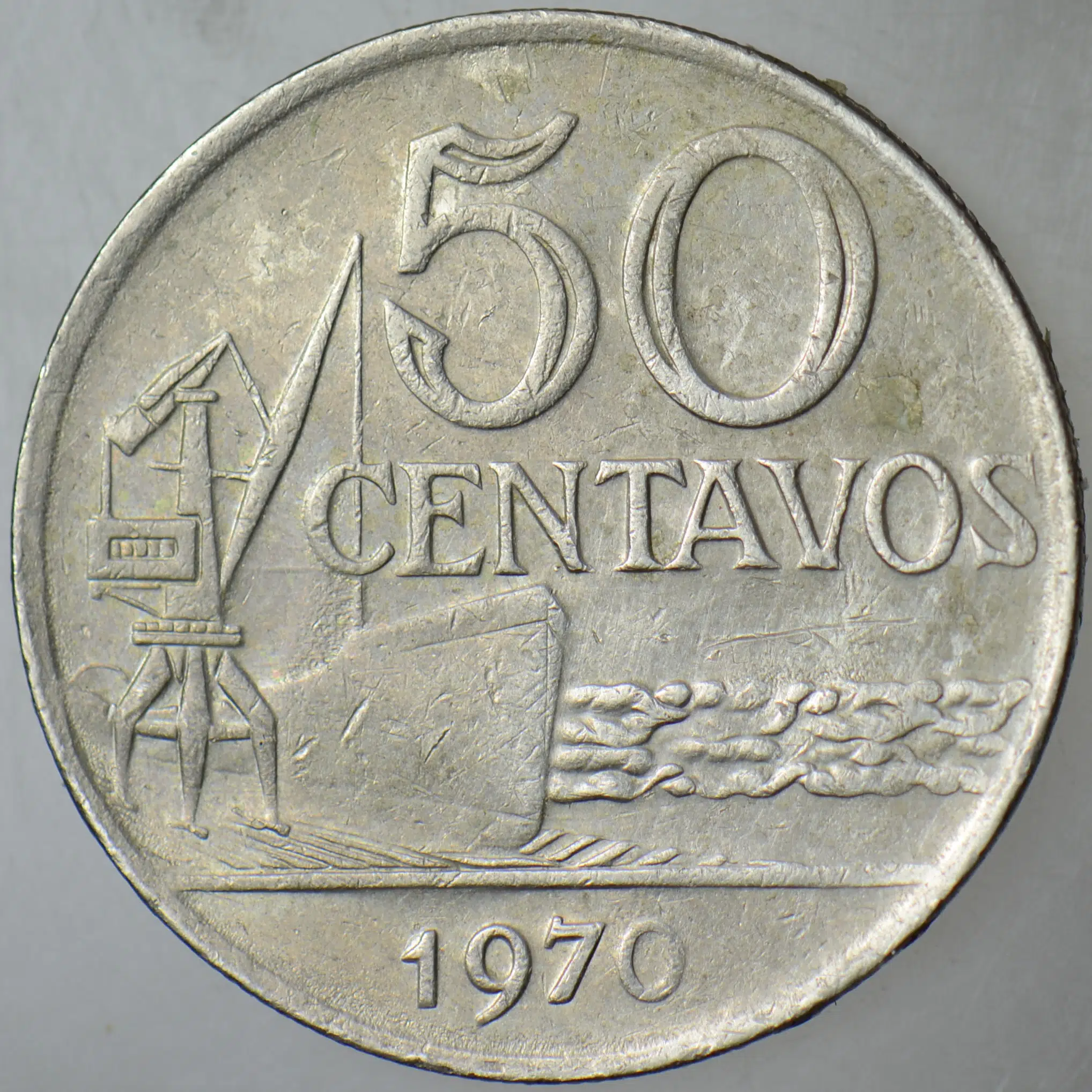 BREZİLYA 50 CENTAVOS 1970.