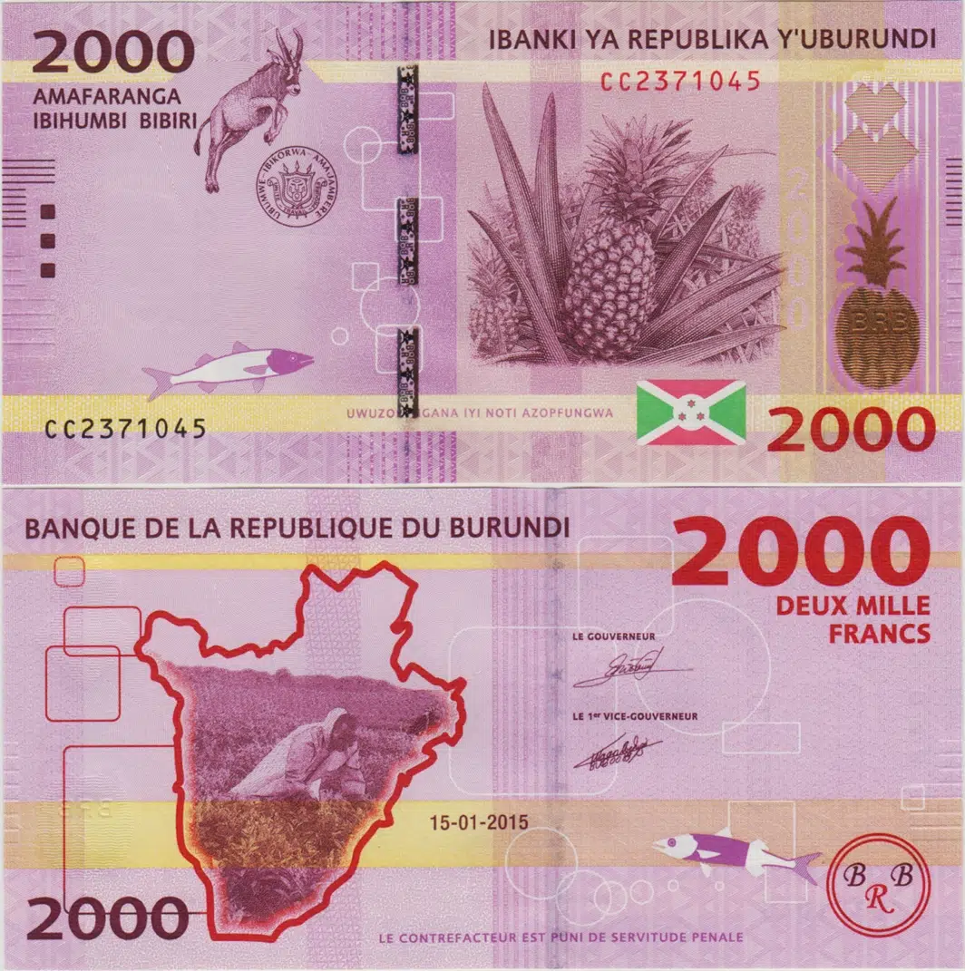 BURUNDİ 2000 FRANK 2015 ÇİL.