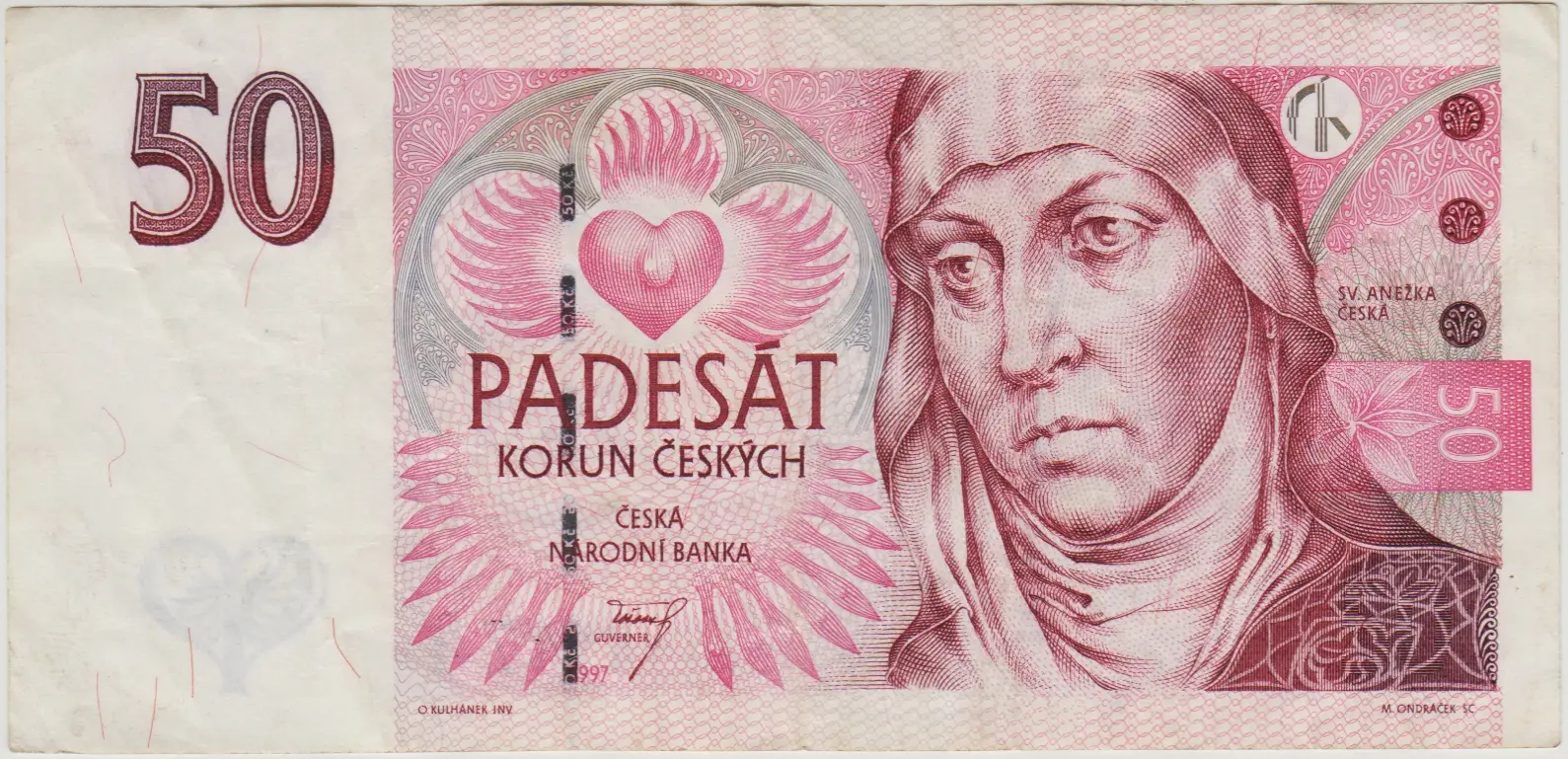 ÇEKYA 50 KORUNA 1997 ÇOK ÇOK TEMİZ(-)