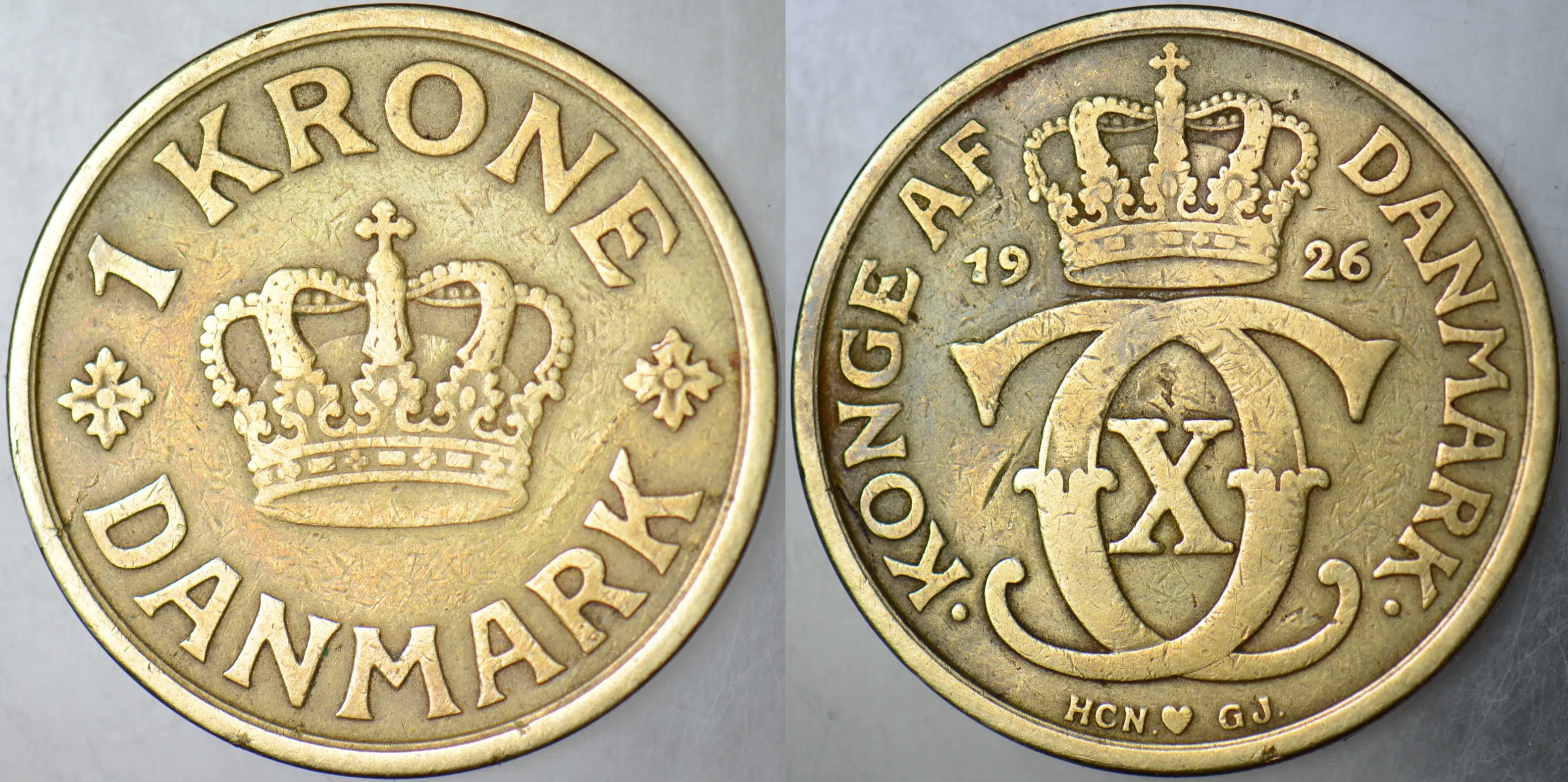DANİMARKA 1 KRON 1926 AZ ÇIKAR.
