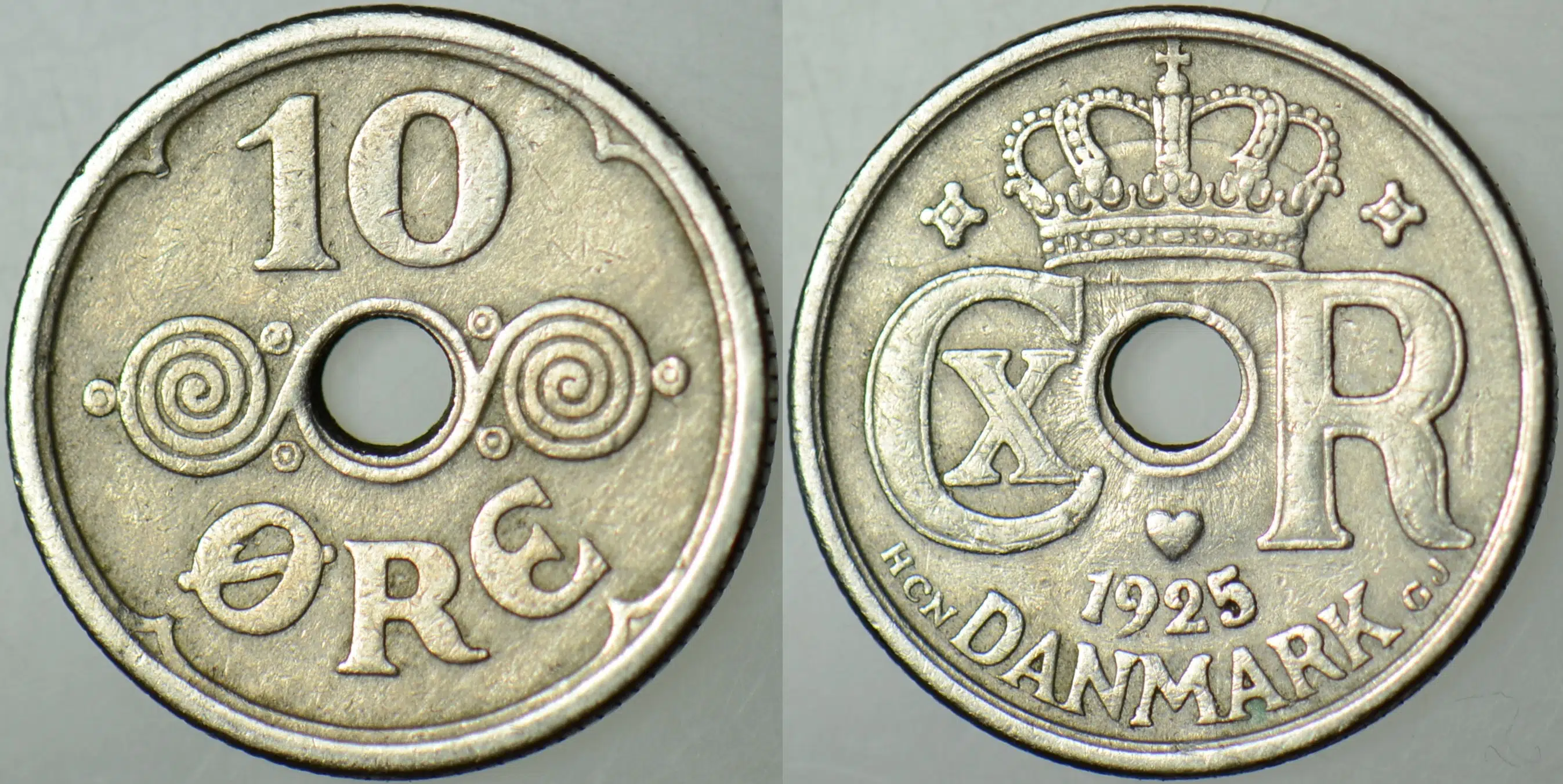 DANİMARKA 10 ÖRE 1925.