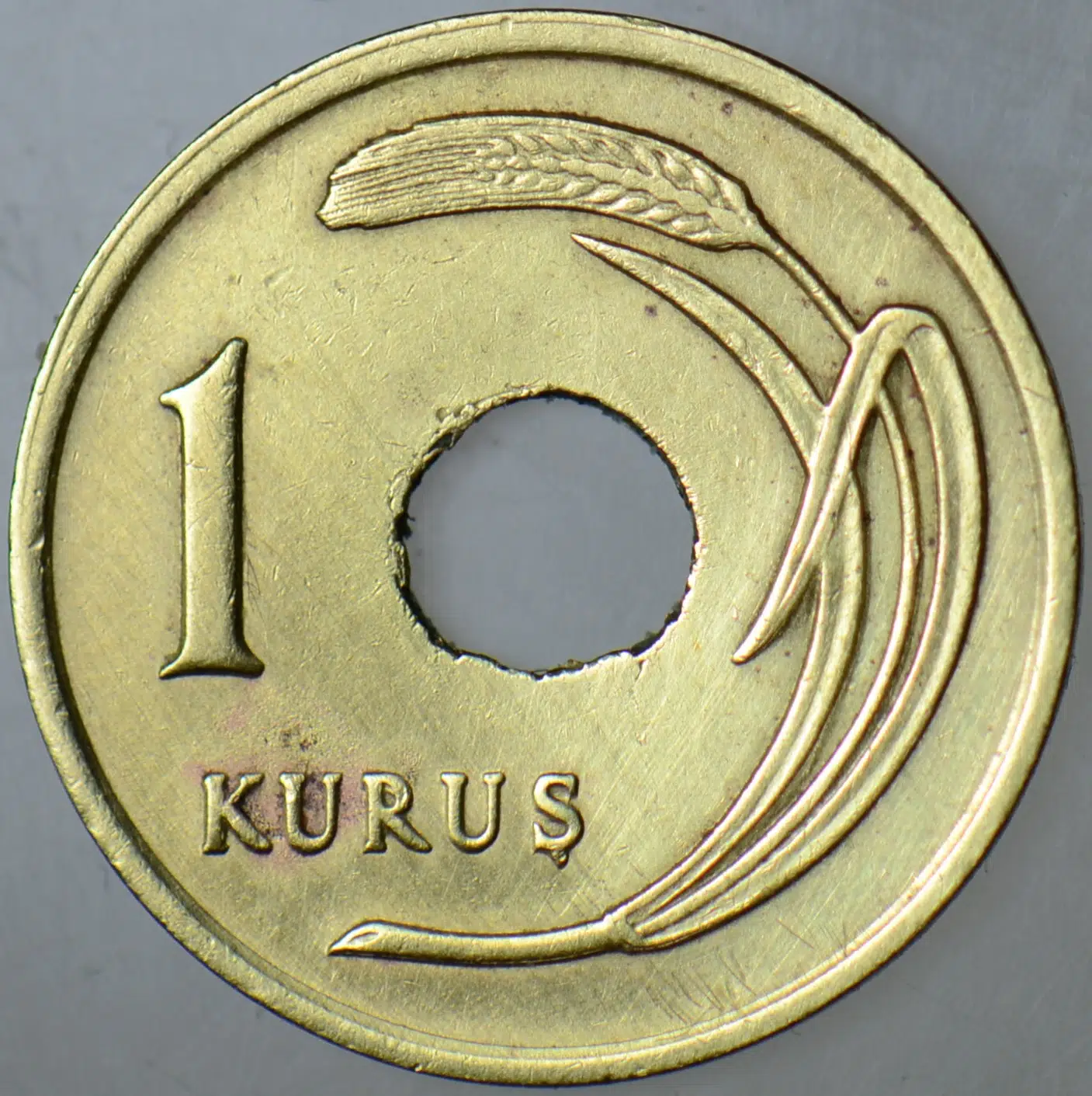 DELİKLİ 1 KURUŞ 1948.