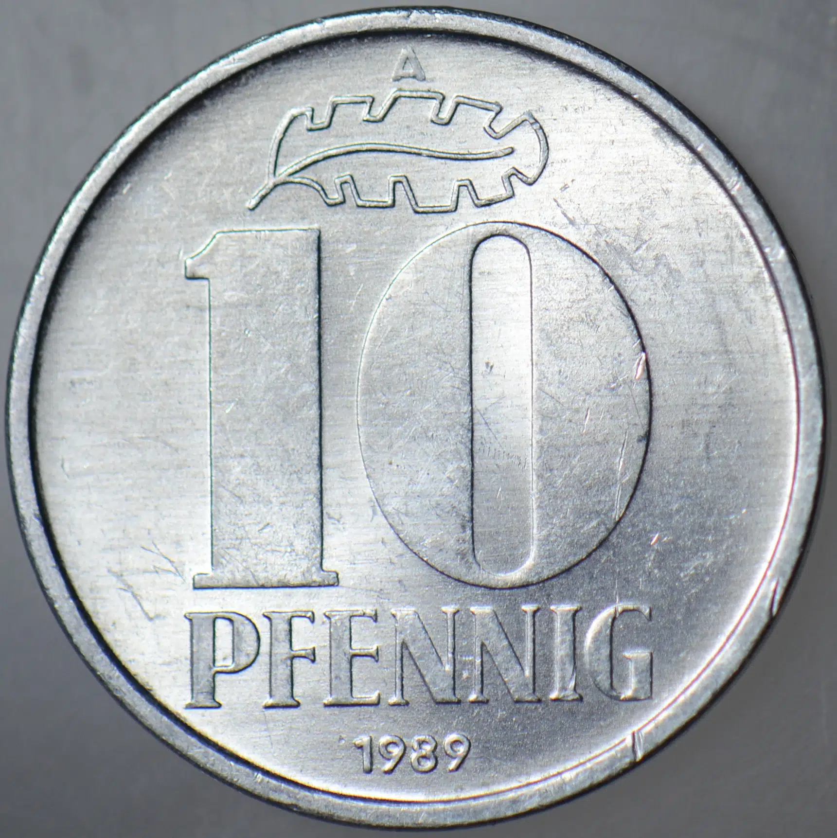 DOĞU ALMANYA 10 PFENNIG 1989 A. DDR. ÇİL(-)