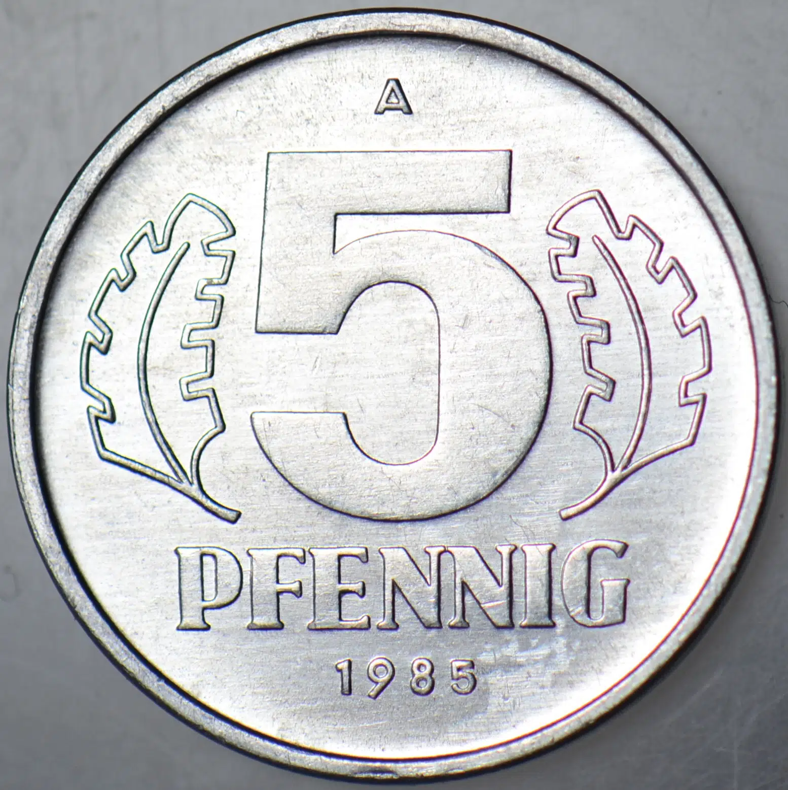 DOĞU ALMANYA 5 PFENNIG 1985 A. DDR. ÇİL(-)