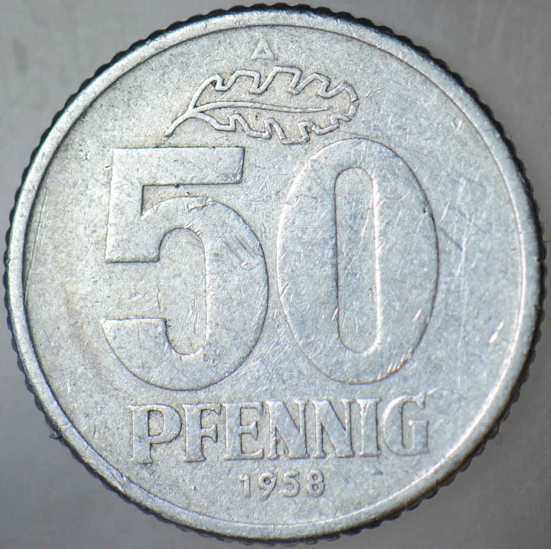 DOĞU ALMANYA 50 PFENNIG 1958 A. DDR.