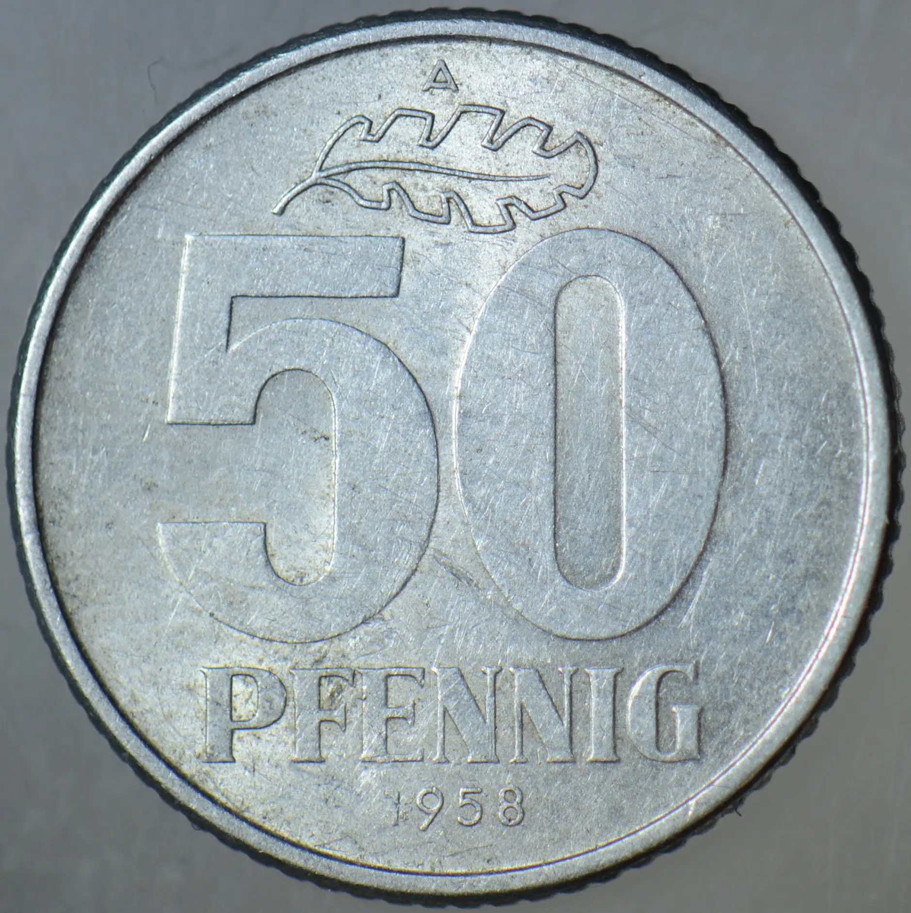 DOĞU ALMANYA 50 PFENNIG 1958 A. DDR.