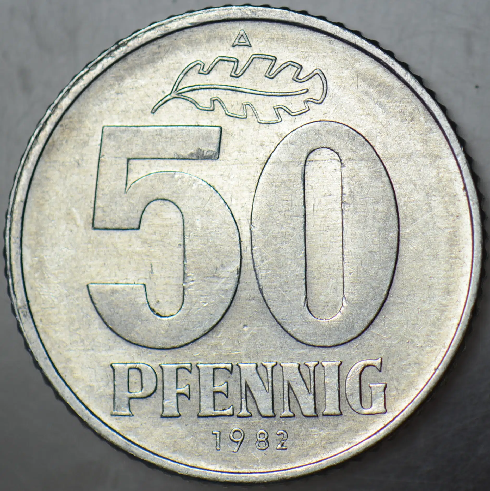 DOĞU ALMANYA 50 PFENNIG 1982 A. DDR. ÇİLALTI.