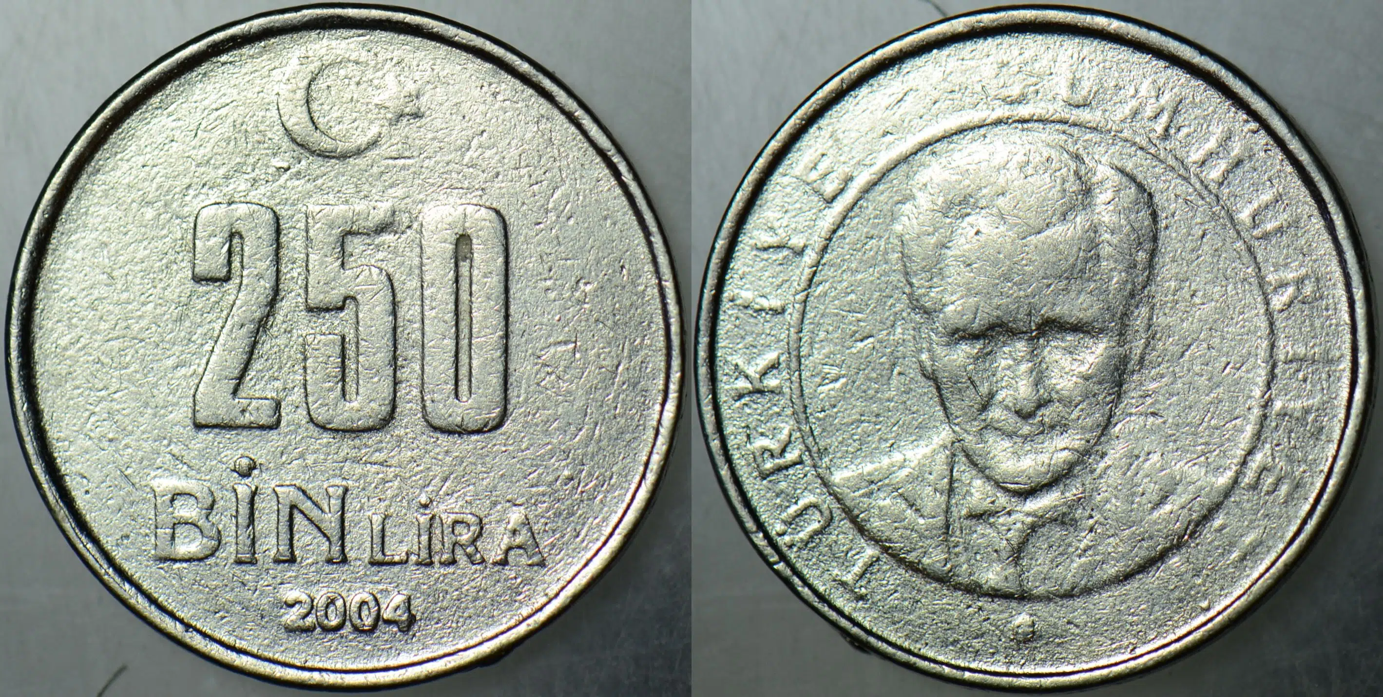 DÖNEM SAHTESİ 250 BİN LİRA 2004.
