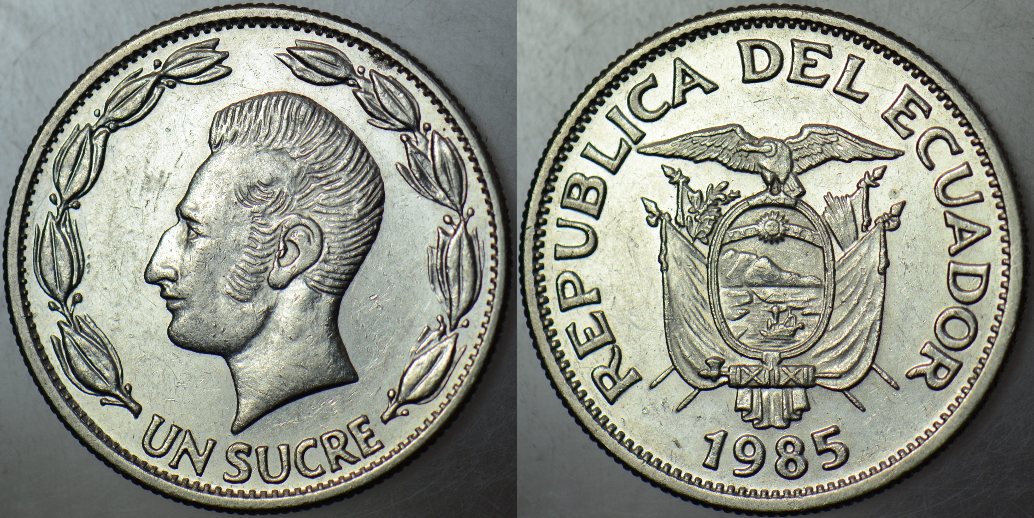 EKVADOR 1 SUCRE 1985.