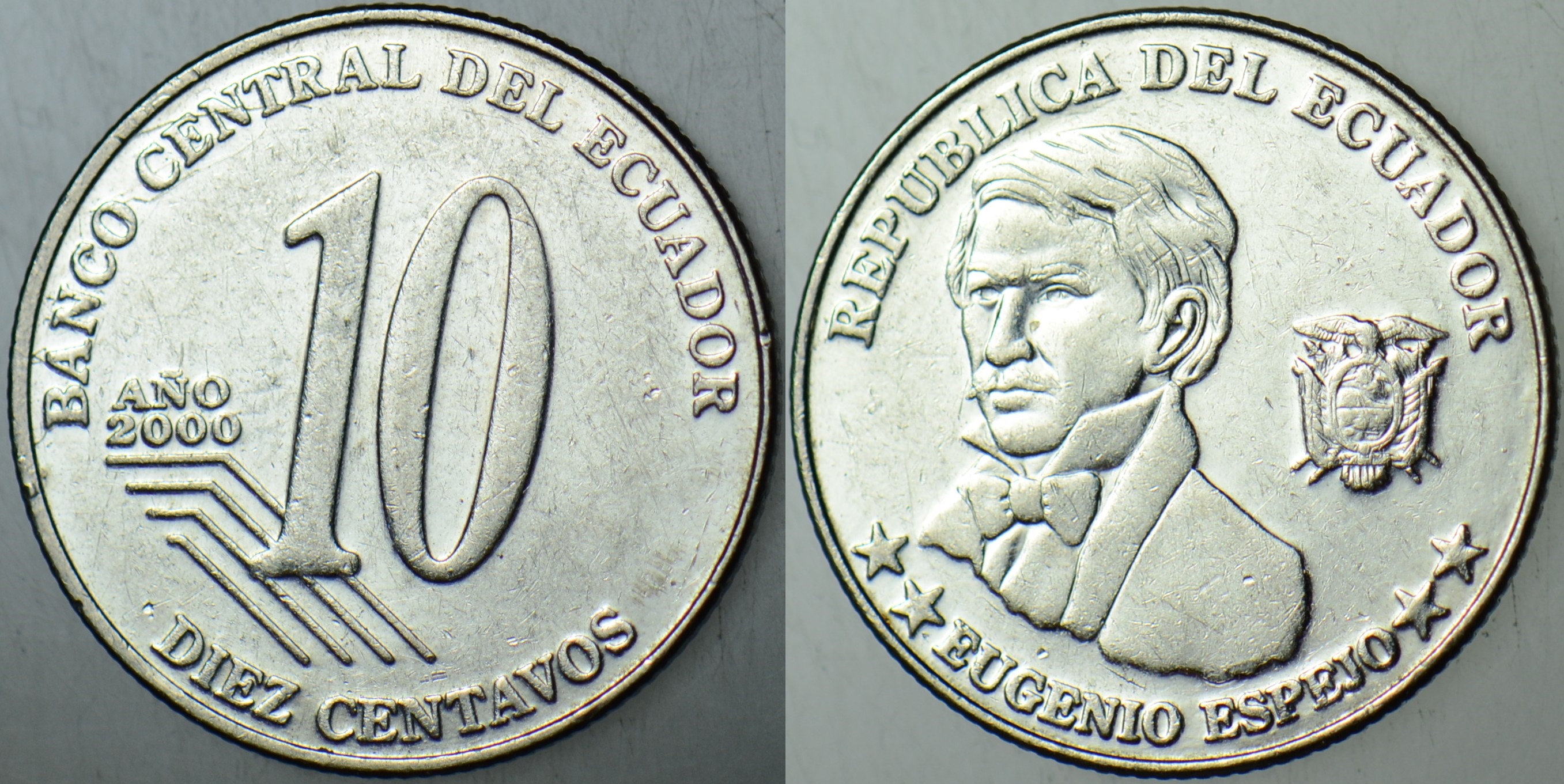 EKVADOR 10 CENTAVOS 2000 YILI.