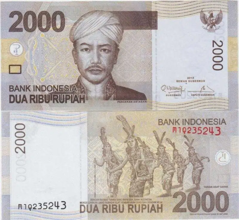 ENDONEZYA 2000 RUPİAH 2012 ÇİL KONDİSYON.