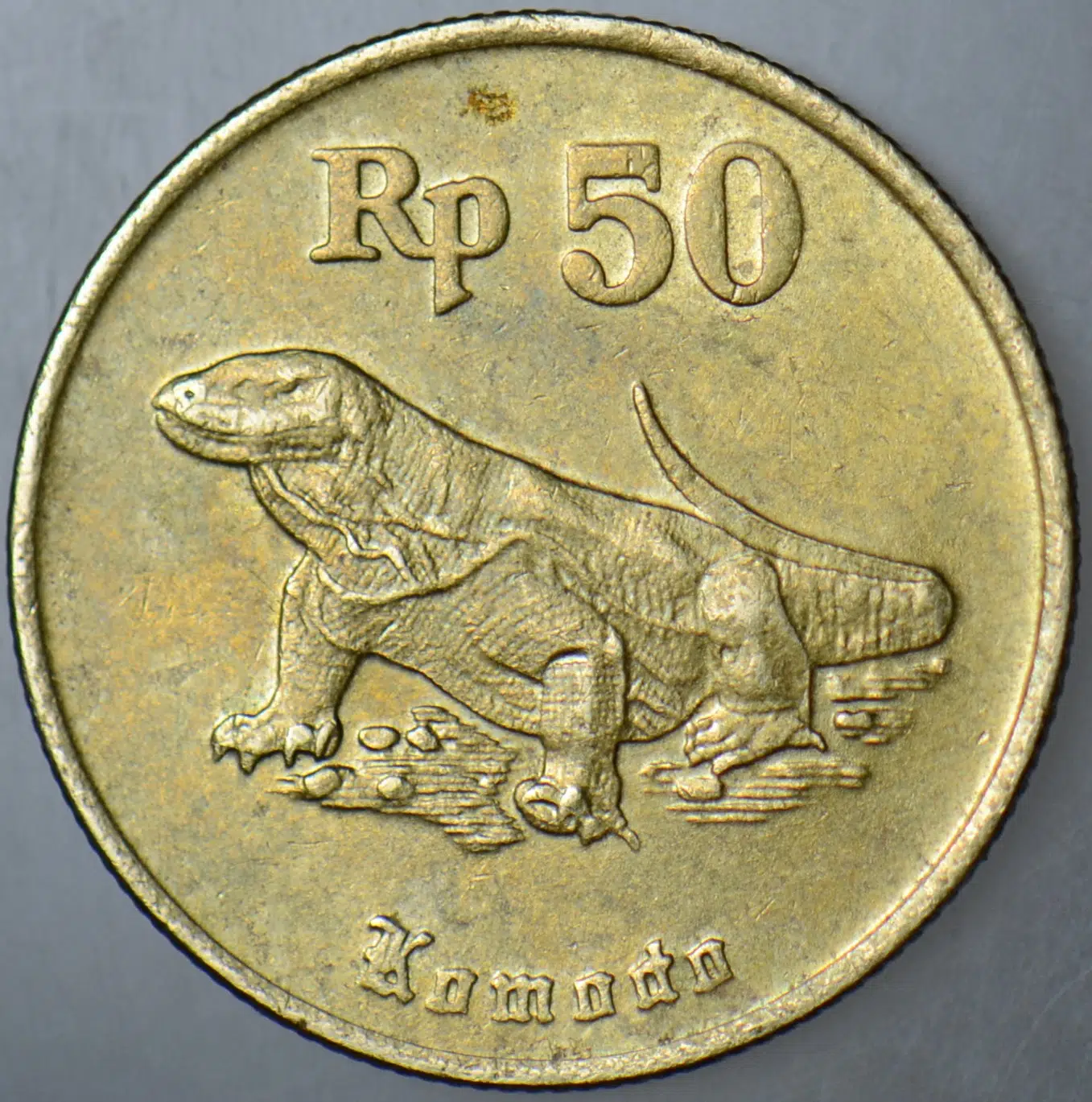 ENDONEZYA 50 RUPİAH 1994 KOMODO EJDERİ TEMALI.