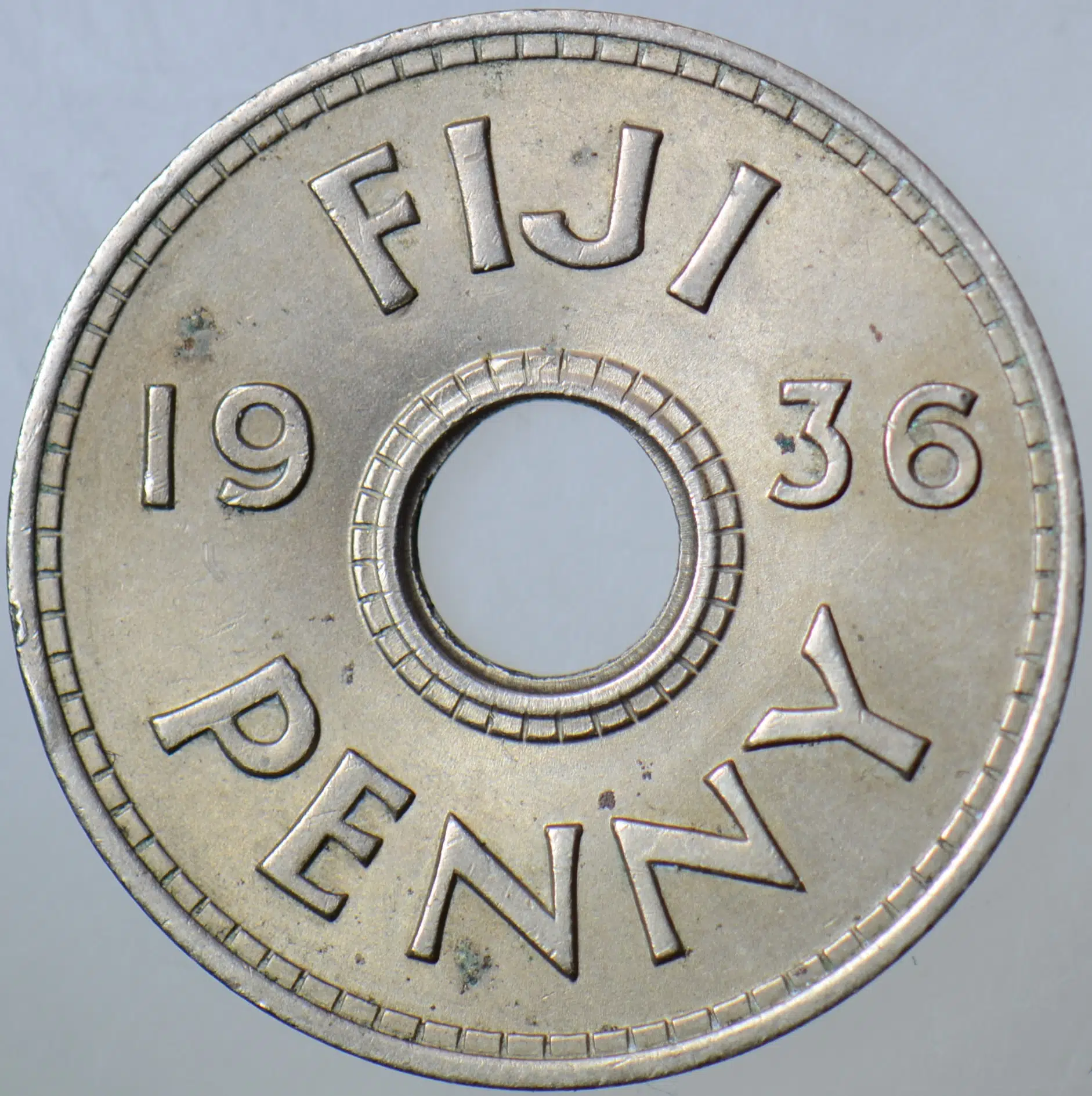 FİJİ 1 PENNY 1936.
