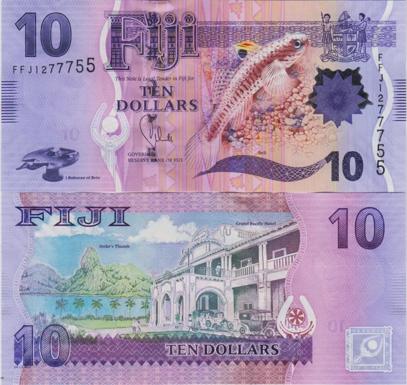 FİJİ 10 DOLAR 2013 ÇİL.