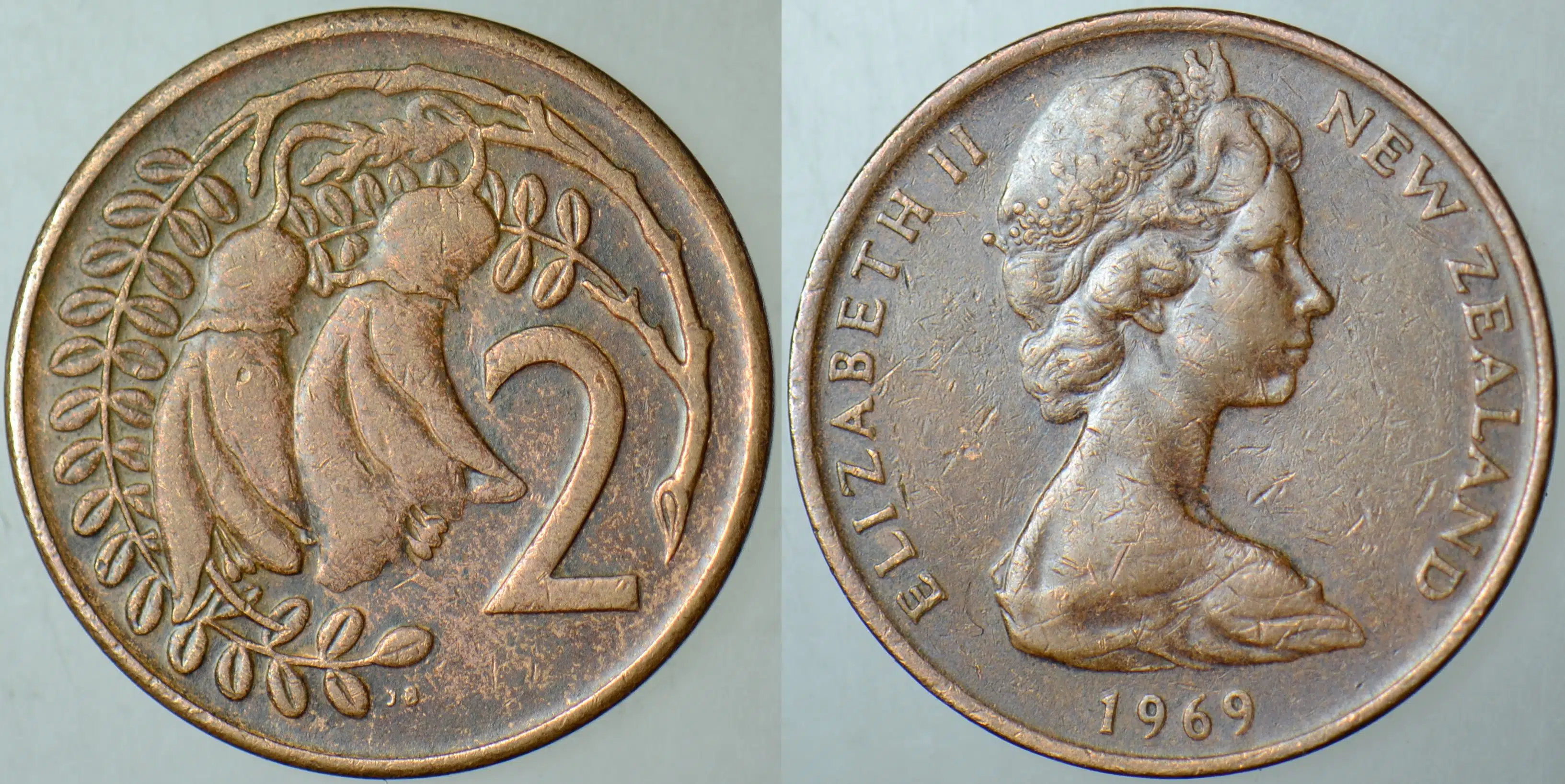 FİJİ 2 CENT 1969 KTRALİÇE II. ELİZABETH. 21,1 mm