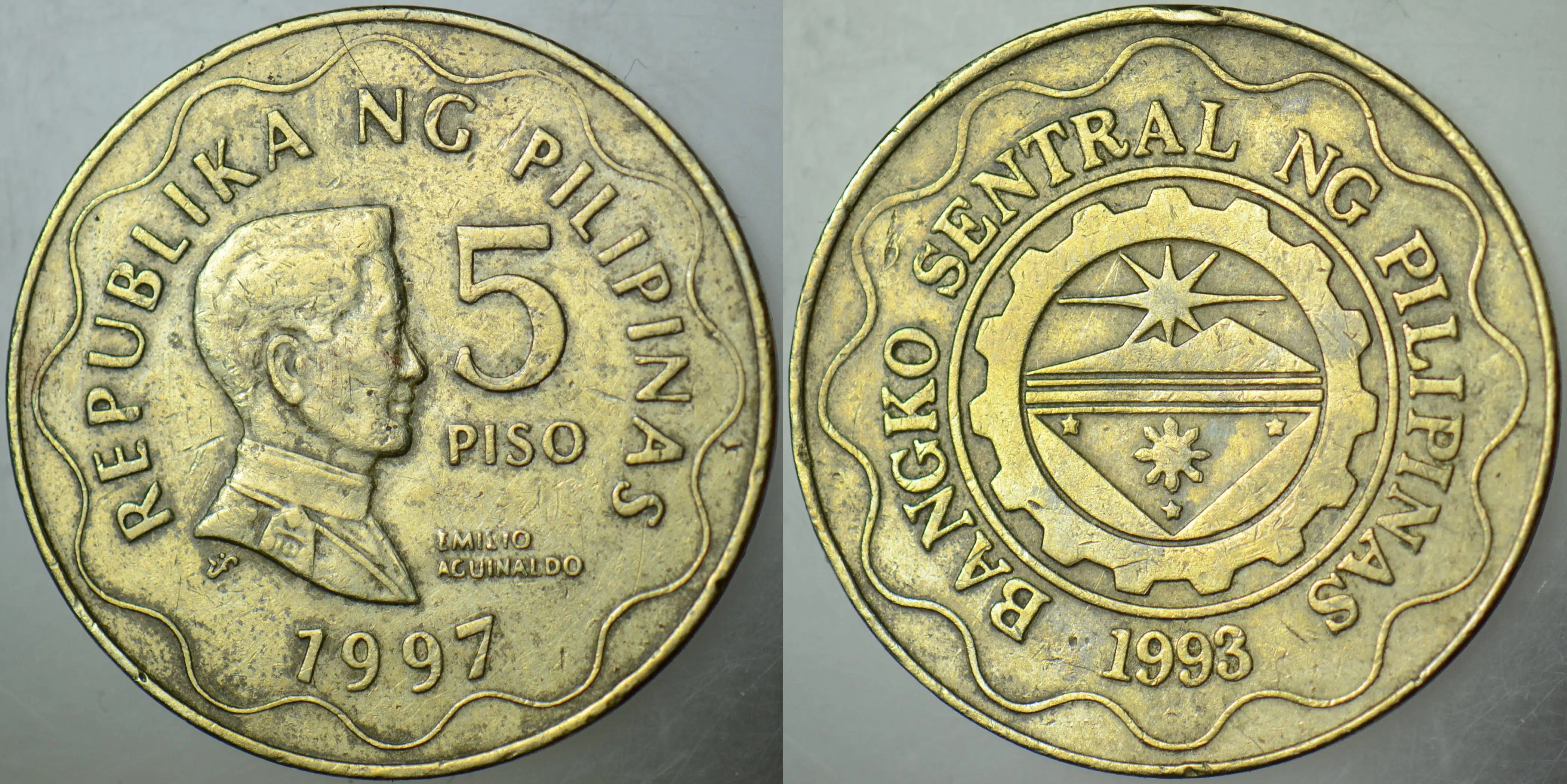 FİLİPİNLER 5 PİSO 1997.
