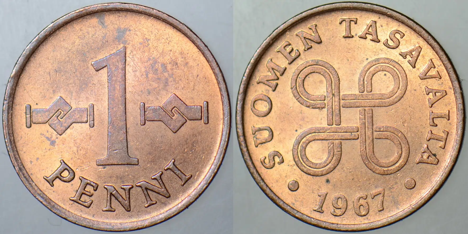 FİNLANDİYA 1 PENNI 1967 ÇİLALTI++