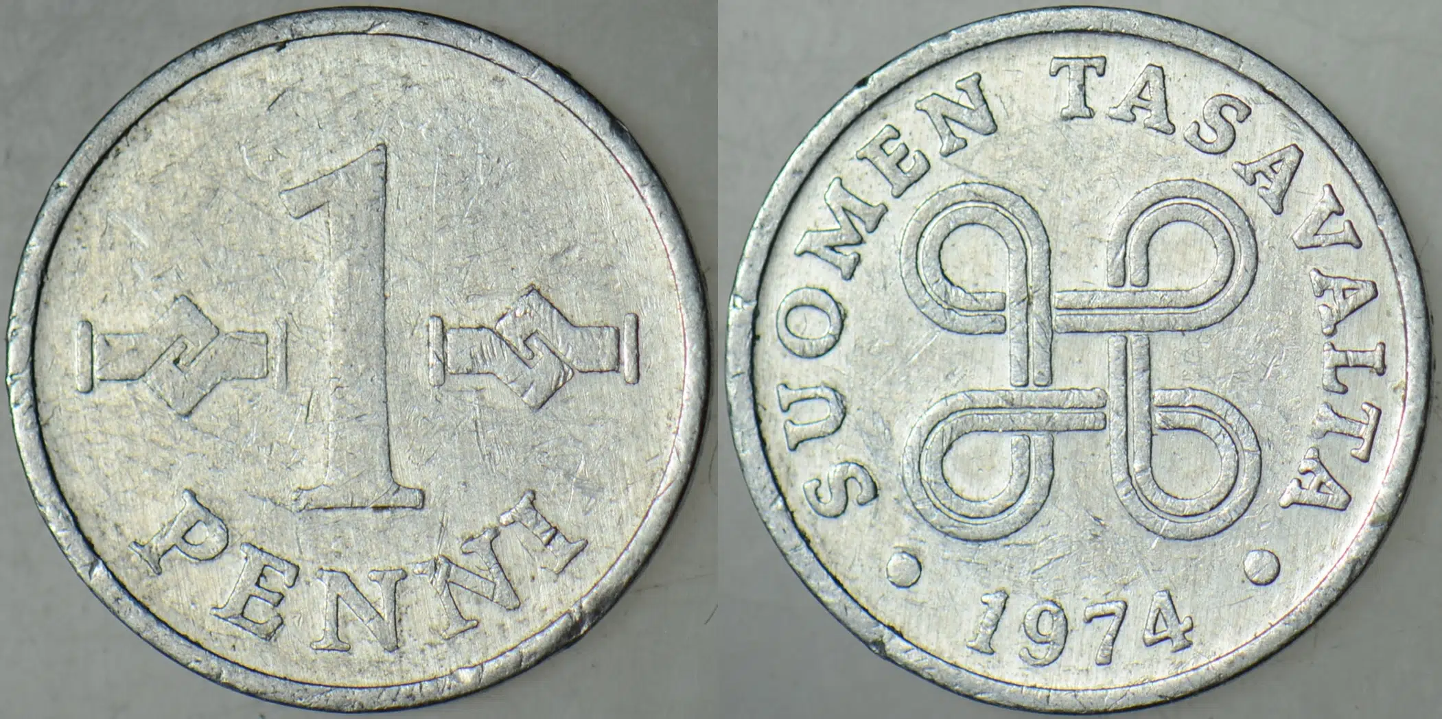 FİNLANDİYA 1 PENNİ 1974 ALÜMİNYUM.