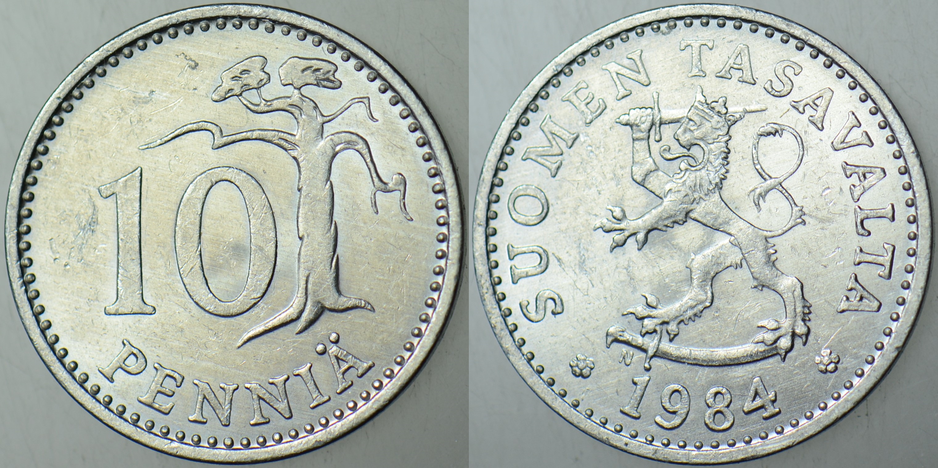 FİNLANDİYA 10 PENNİA 1984 ÇİLALTI.