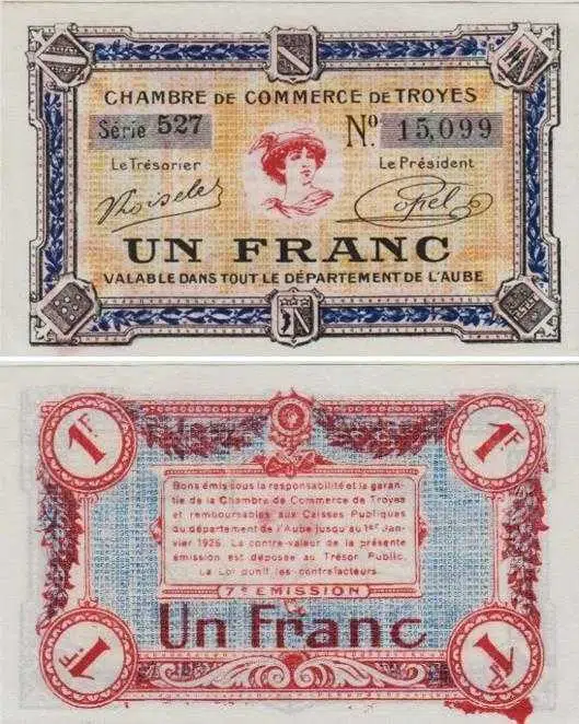 FRANSA 1 FRANK. SON GEÇERLİLİK TARİHİ 1926 ÇİL KONDİSYON.