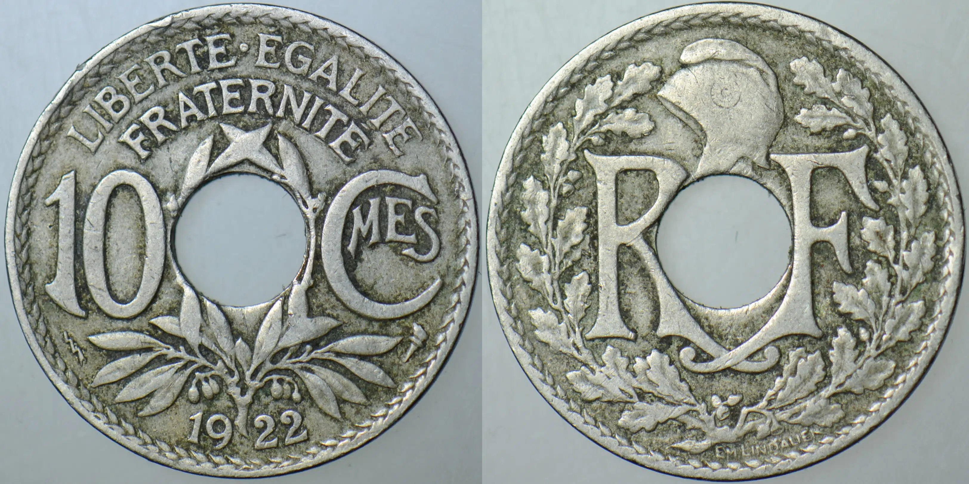 FRANSA 10 CENTİMES 1922.